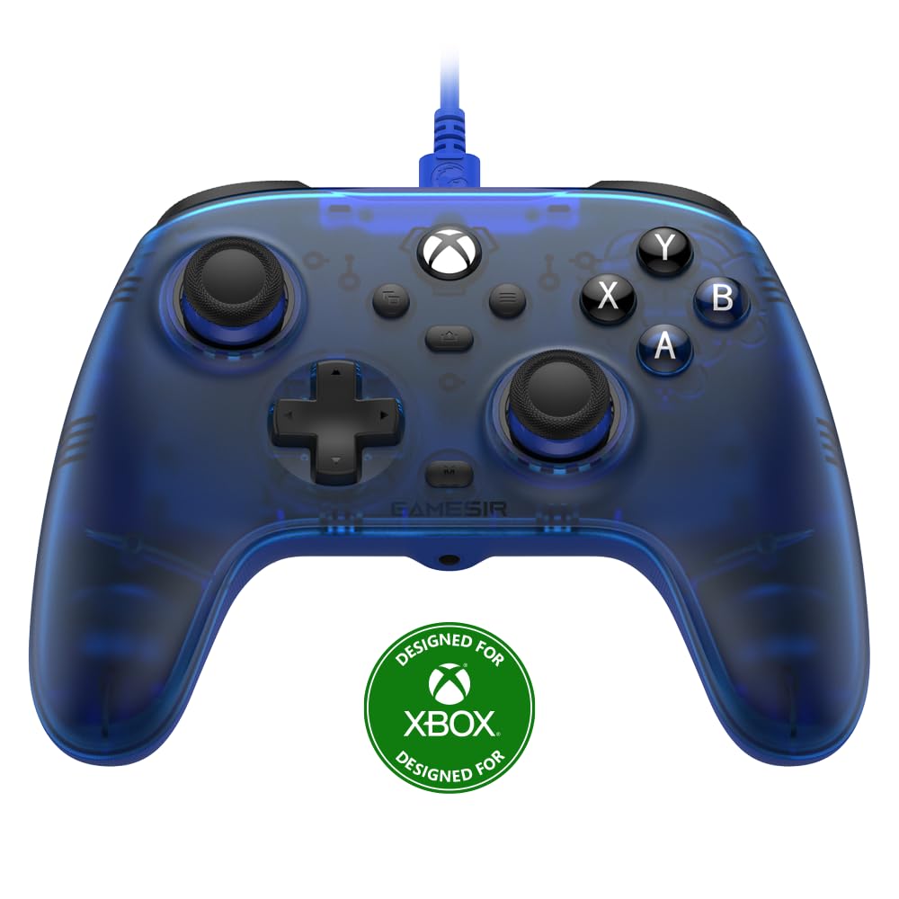 GameSir T7 Wired Controller für Xbox Series X|S, Xbox One & Windows 10/11, Plug and Play Gaming Gamepad mit Hall-Effekt Joysticks/Hall Trigger, 3.5mm Audio Jack - Blau Angebot bei HelloDeals