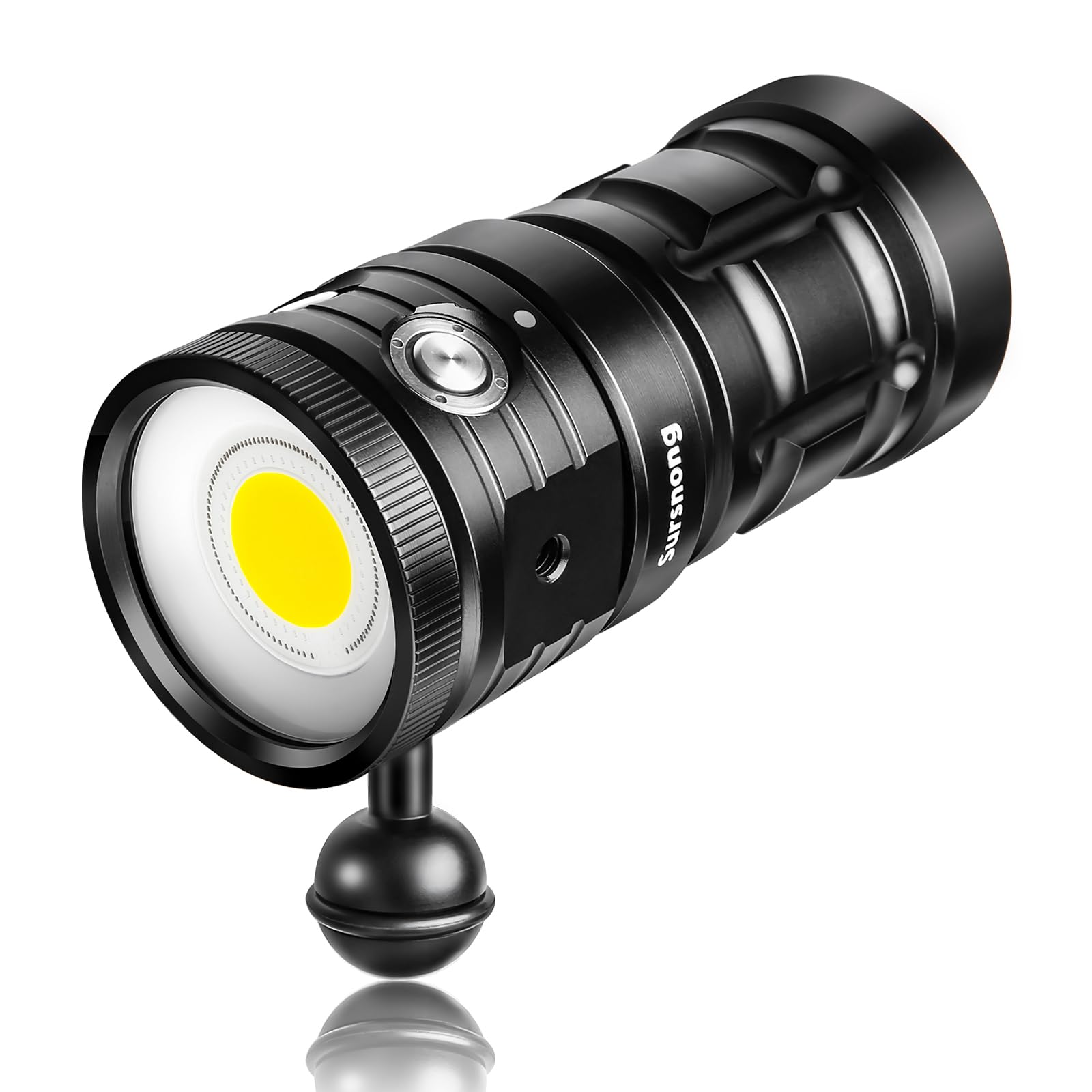 Sursnong SE 8500 Lumens Tauchlampe - Professionelle Unterwasser-Videoleuchte mit 92 CRI, 5200K Weißes Licht, USB-C Aufladbar, für Tauchen/Unterwasserfotografie (IP68 Wasserdicht, 100m Tiefe) Eingebauter Akku ( USB-C Laden ) StarShine-SE 7500 Lumens Angebot bei HelloDeals