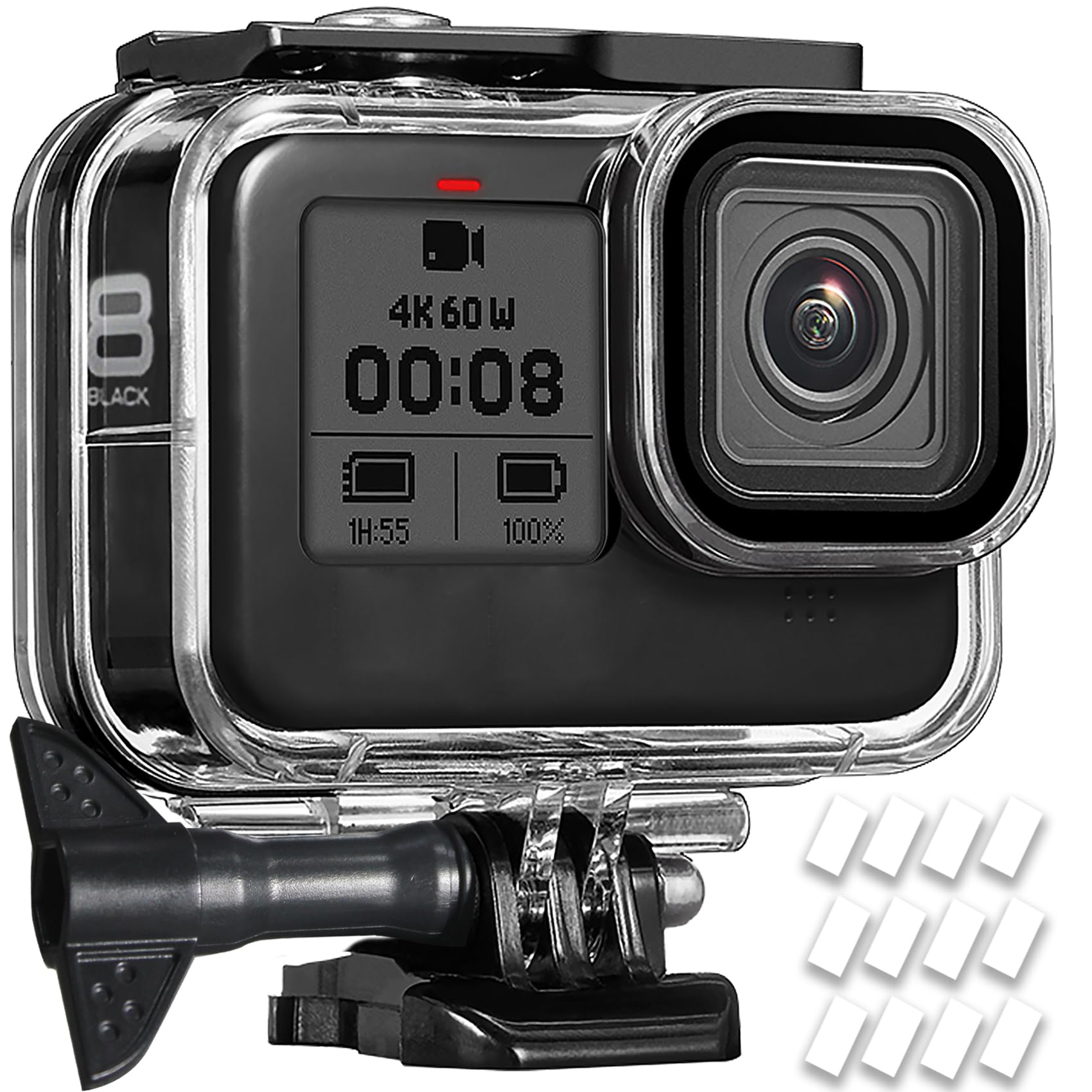 OKFUN wasserdichte Schutzhülle für Gopro Hero 8 Schwarz, 60M/196FT Unterwasser-Tauchschutzhülle für Go Pro Hero 8 Schwarz Hero 8 Black Angebot bei HelloDeals