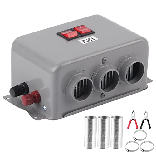 Ejoyous Heizlüfter Auto 12V, Auto Heizung 600W-800W Autoheizung 3-Loch Windschutzscheibe Defroster Lüfter Defogger Defroer Wärmer Winter Schnelle Frost Entfernen von Geräuschen Angebot bei HelloDeals