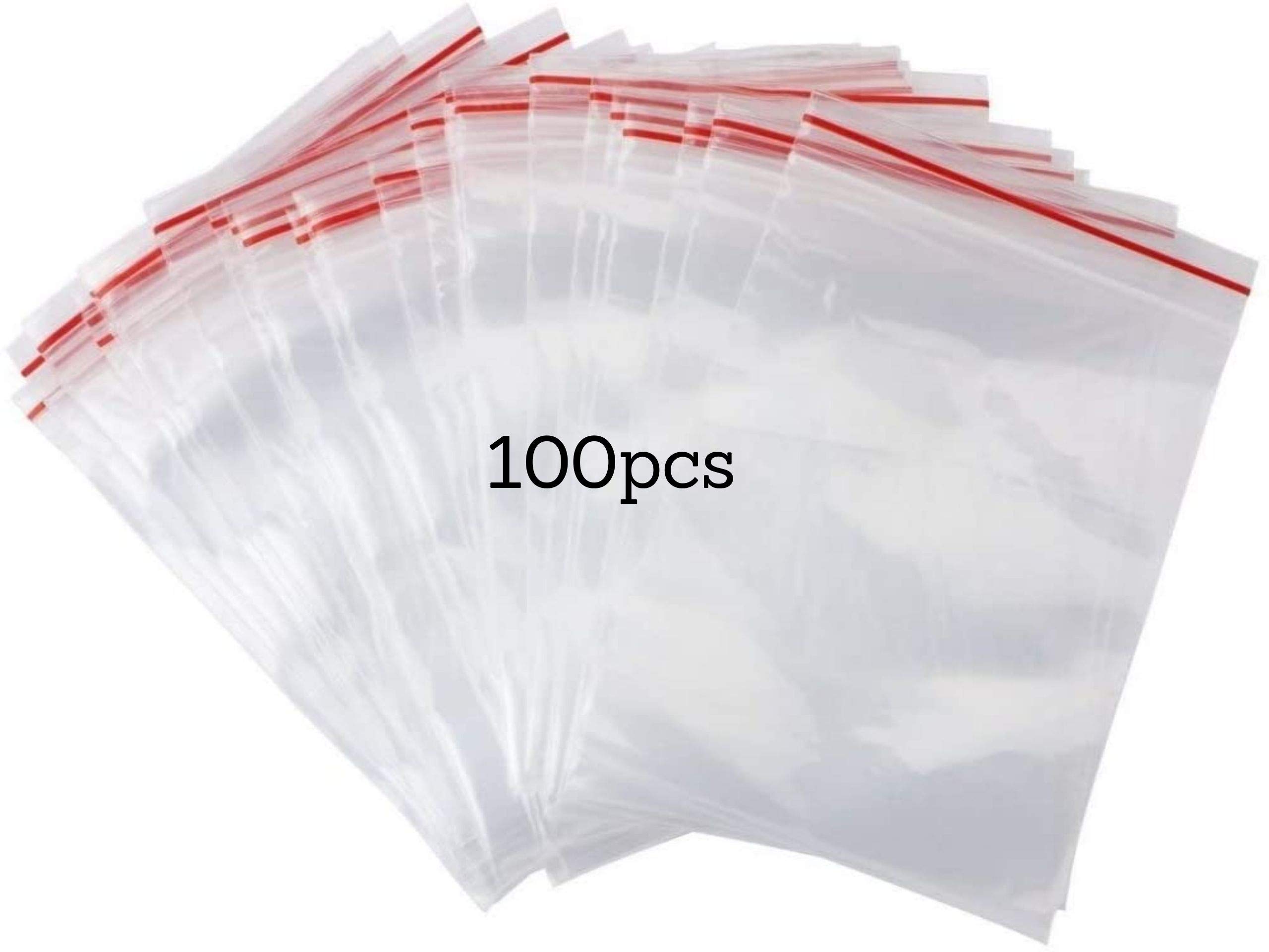 Pakico | 100 Plastikbeutel 6 x 8 cm Wiederverschließbare Durchsichtige | Dick und Haltbar | Verschlussbeutel | Kekstüten | Schmuckverpackungen | Lebensmittelbeutel | Kleine Ziplock-Beutel 6cm x 8cm Angebot bei HelloDeals