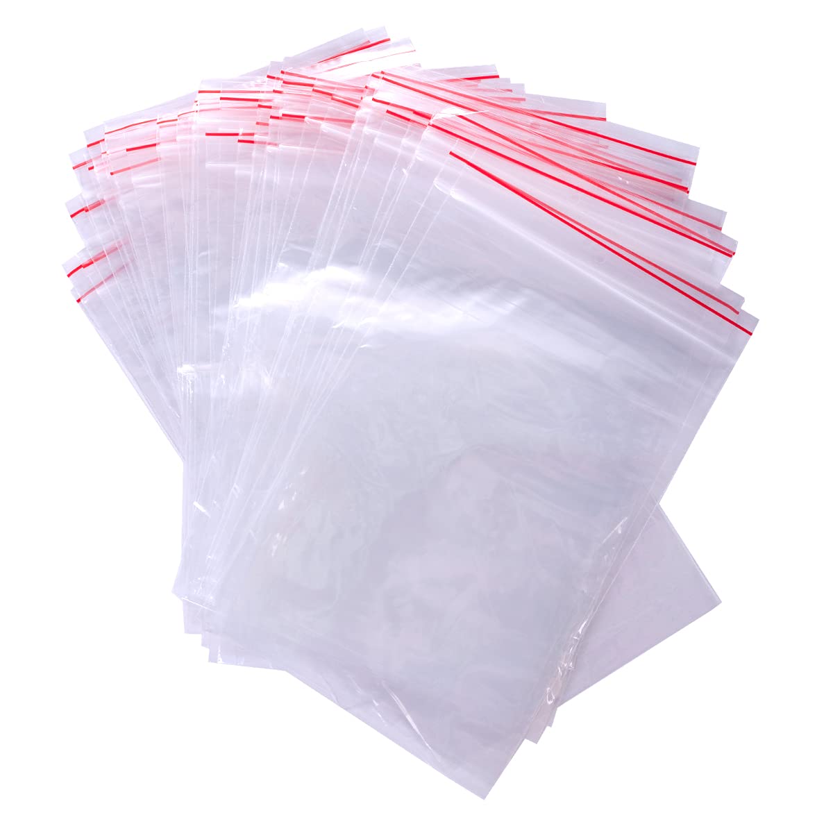 Pakomat Zip Beutel 100 stücke, Transparente Reißverschlusstaschen, Schnappverschluss, Druckverschluss, Beutel für verschiedene Materialien geeignet, Verpackungsbeutel, Polyethylenbeutel (4x6 cm) Angebot bei HelloDeals
