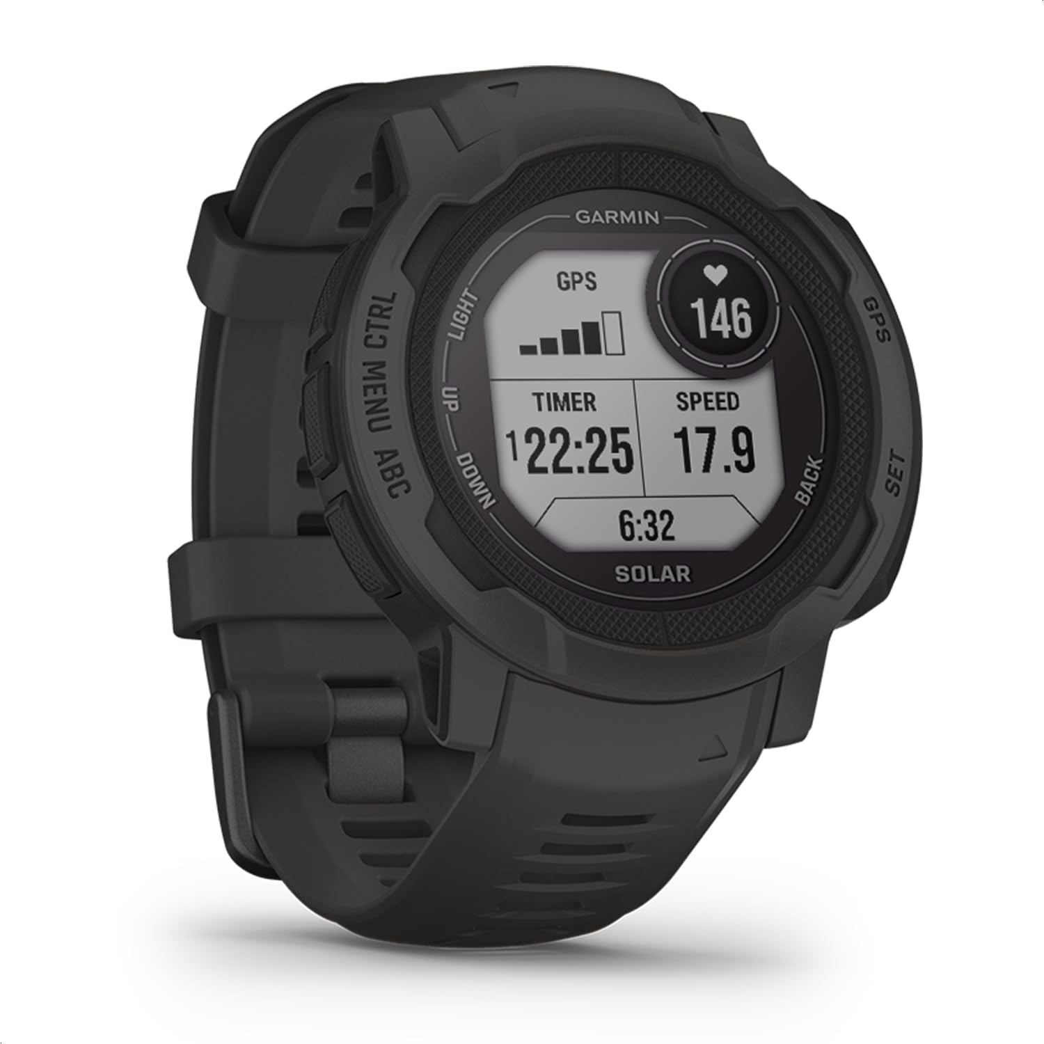 Garmin Instinct 2 Solar – GPS-Smartwatch mit unendlicher Akkulaufzeit im Smartwatch-Modus, über 40 Sport-Apps, Garmin Pay, Trainingszustand, Fitnessalter, Schlafanalyse UVM Solar Schiefergrau 45mm Angebot bei HelloDeals