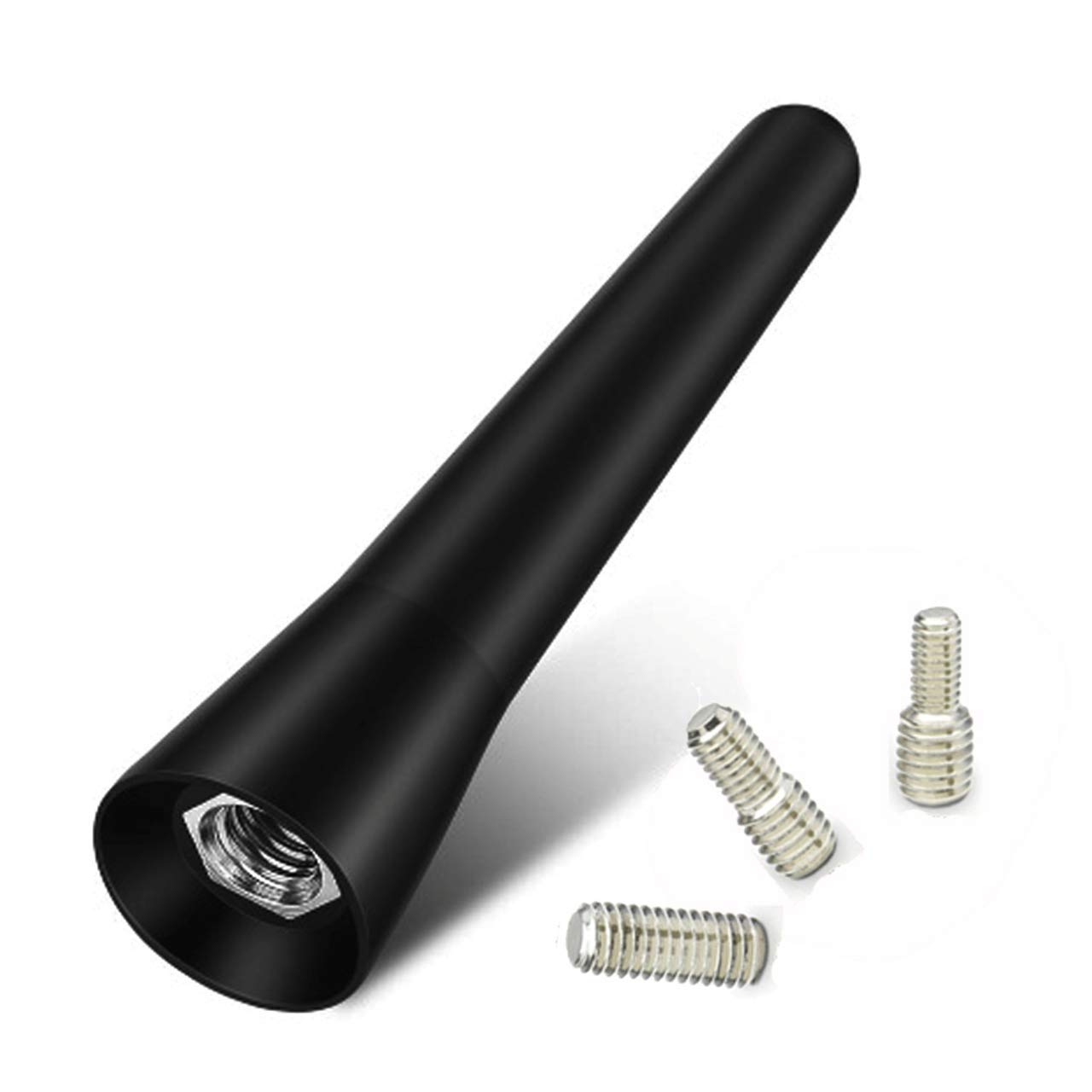 GRAPID Automotive® - Autoantenne | KFZ Kurzstab Dachantenne | Kurzstabantenne universell | DREI Adapter | 6cm lang | Schwarz | Kurz | Auto Antenne Angebot bei HelloDeals