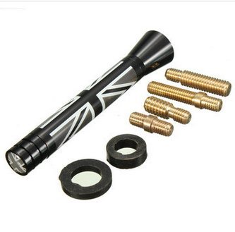 Alamor 7,7 Cm/10.7 cm Union Jack Uk Ger Flag Carbon Fiber Grid Car Antenne-2 Angebot bei HelloDeals