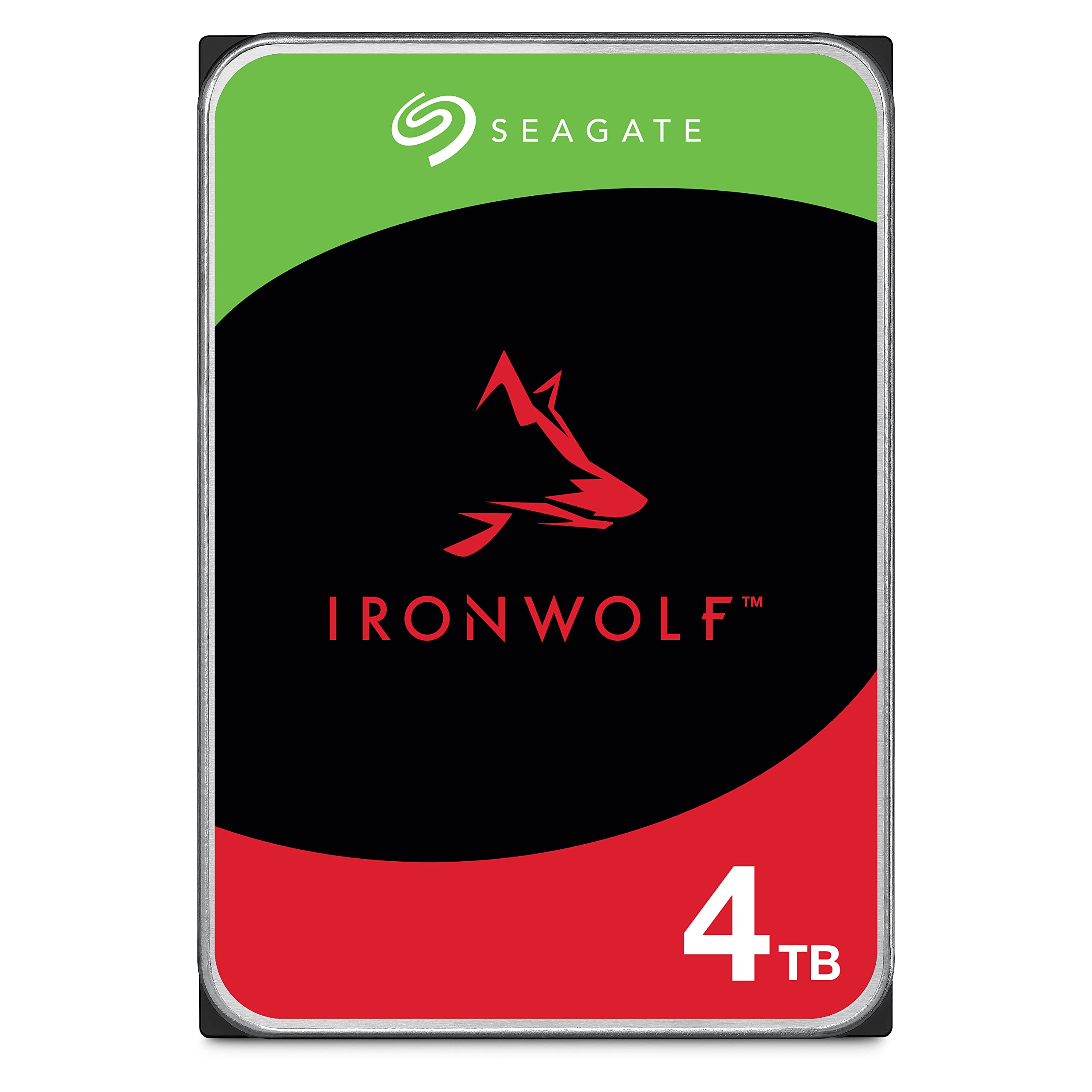 Seagate IronWolf 4TB, NAS Interne Festplatte HDD, 3.5 Zoll, 5400 U/Min, CMR, 64 MB Cache, SATA 6GB/s, silber, inkl. Data Rescue Service (ST4000VNZ06) NAS 4TB Angebot bei HelloDeals