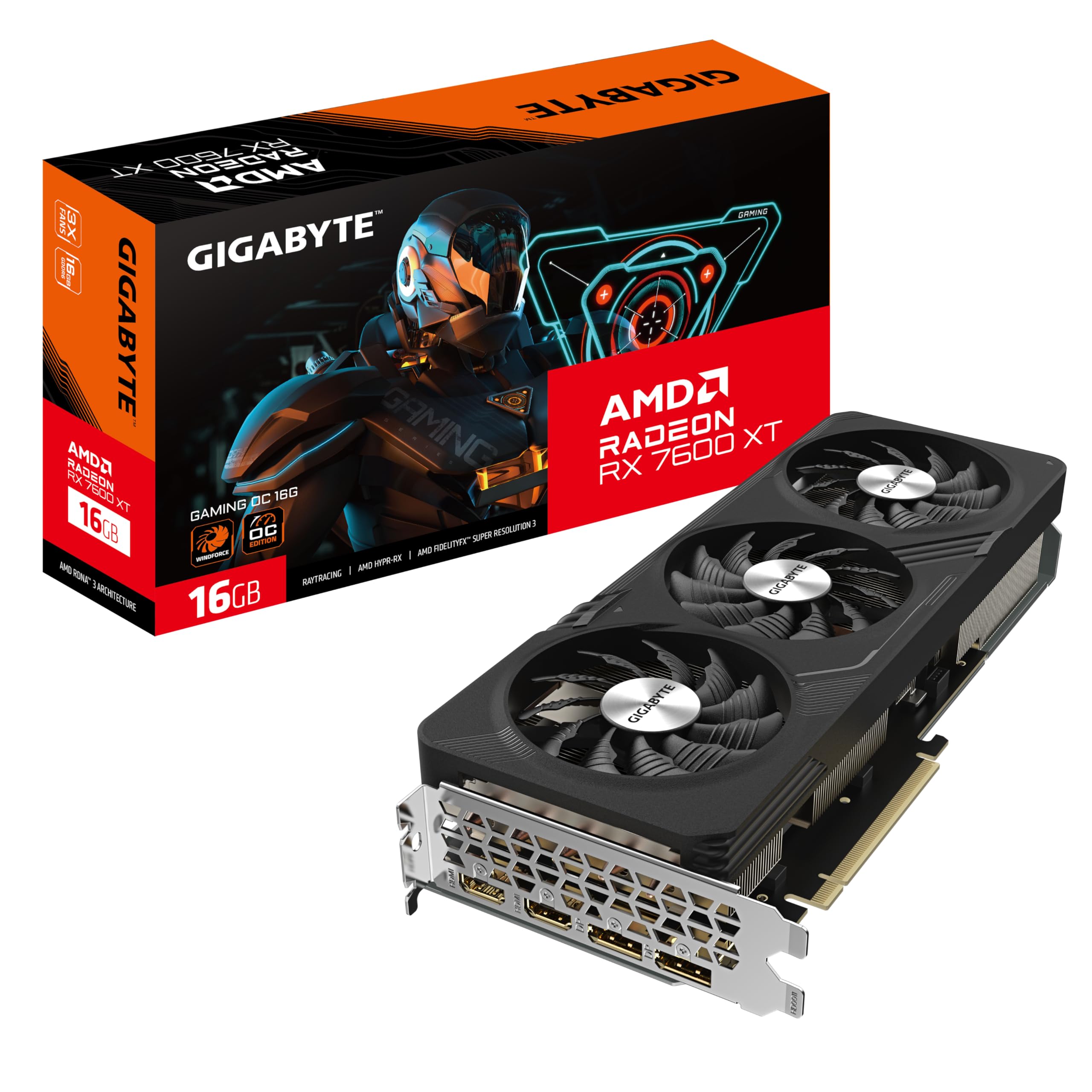 Gigabyte Radeon RX 7600XT Gaming OC Grafikkarte - 16GB GDDR6, 2X HDMI, 2X DP - GV-R76XTGAMING OC-16GD 7600 XT Gaming OC Angebot bei HelloDeals