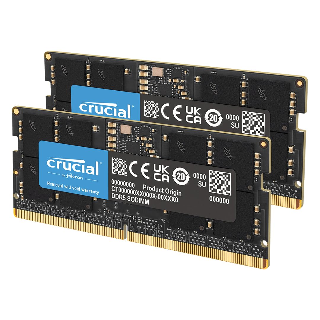 Crucial DDR5 RAM 32GB Kit (2x16GB) 5600MHz SODIMM, Arbeitsspeicher für Laptop/Notebook, Mini PC (auch 5200MHz / 4800MHz) CL46 - CT2K16G56C46S5 32GB (2x16GB) 5600MHz Angebot bei HelloDeals