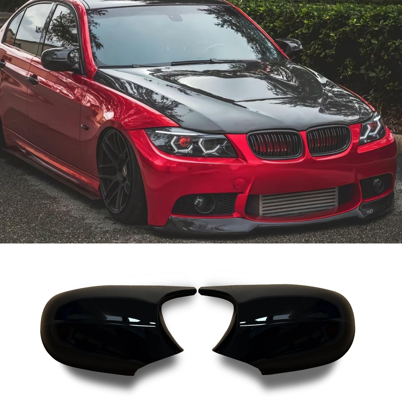 Hengjiayao Spiegelkappen, 1 Paar Auto Rückspiegel Kappe Tür Rückspiegel Abdeckung für BMW E81 E82 E87 E88 LCI E90 E91 2009-2011 E92 E93 2010-2013 (For 1er E81 E87&3er E90 E91 E92 E93 LCI) For 1er&3er E90 E91 E92 E93 LCI Angebot bei HelloDeals