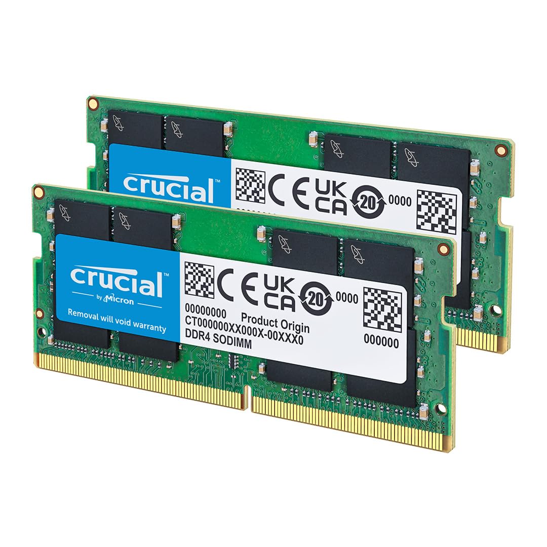 Crucial DDR4 RAM 32GB Kit (2x16GB) 3200MHz SODIMM CL22, Arbeitsspeicher für Laptop/Notebook, Mini PC (auch 2933MHz / 2666MHz) - CT2K16G4SFRA32A 3200 MHz 32GB (2x16GB) Angebot bei HelloDeals