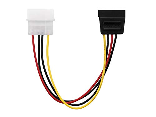 adaptare 34001 15 cm Adapter-Kabel 4-pin Molex auf 15-pin SATA-Stecker schwarz Molex > SATA Angebot bei HelloDeals