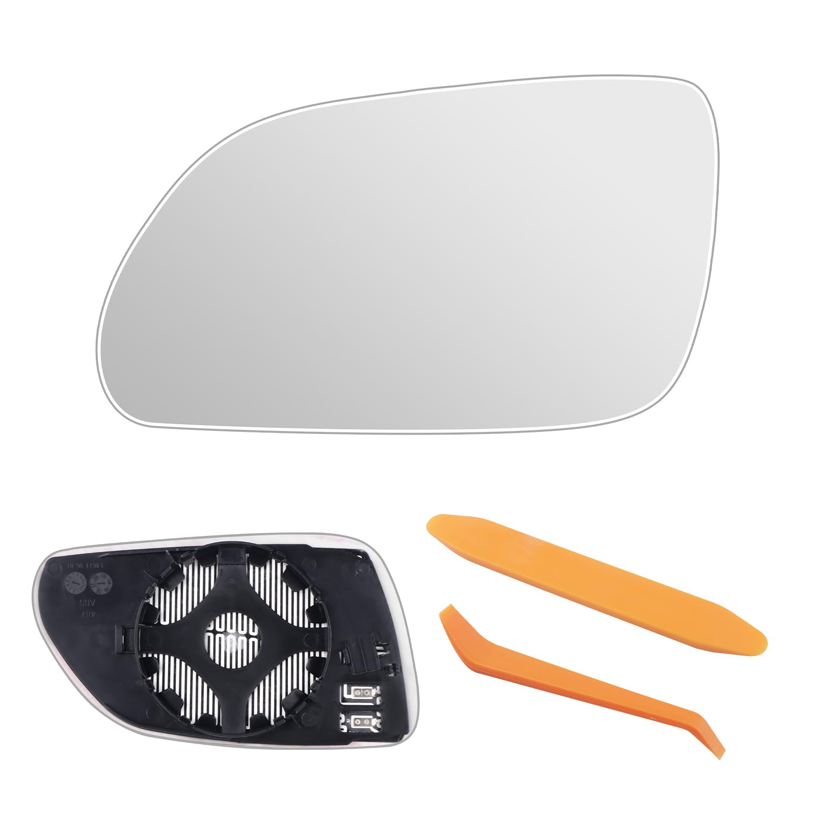 Spiegelglas Ersatz für VW Polo 9N 2005-2009 UND Skoda Oktavia (1Z3 / 1Z5) 2004-2008 beheizbar Ersatzspiegelglas Fahrerseite Außenspiegel Asphärisch Rückspiegelglas ABS-Seitenspiegelglas(Links) Spiegelglas Fahrerseite/Links VW Polo 9N Angebot bei HelloDeals