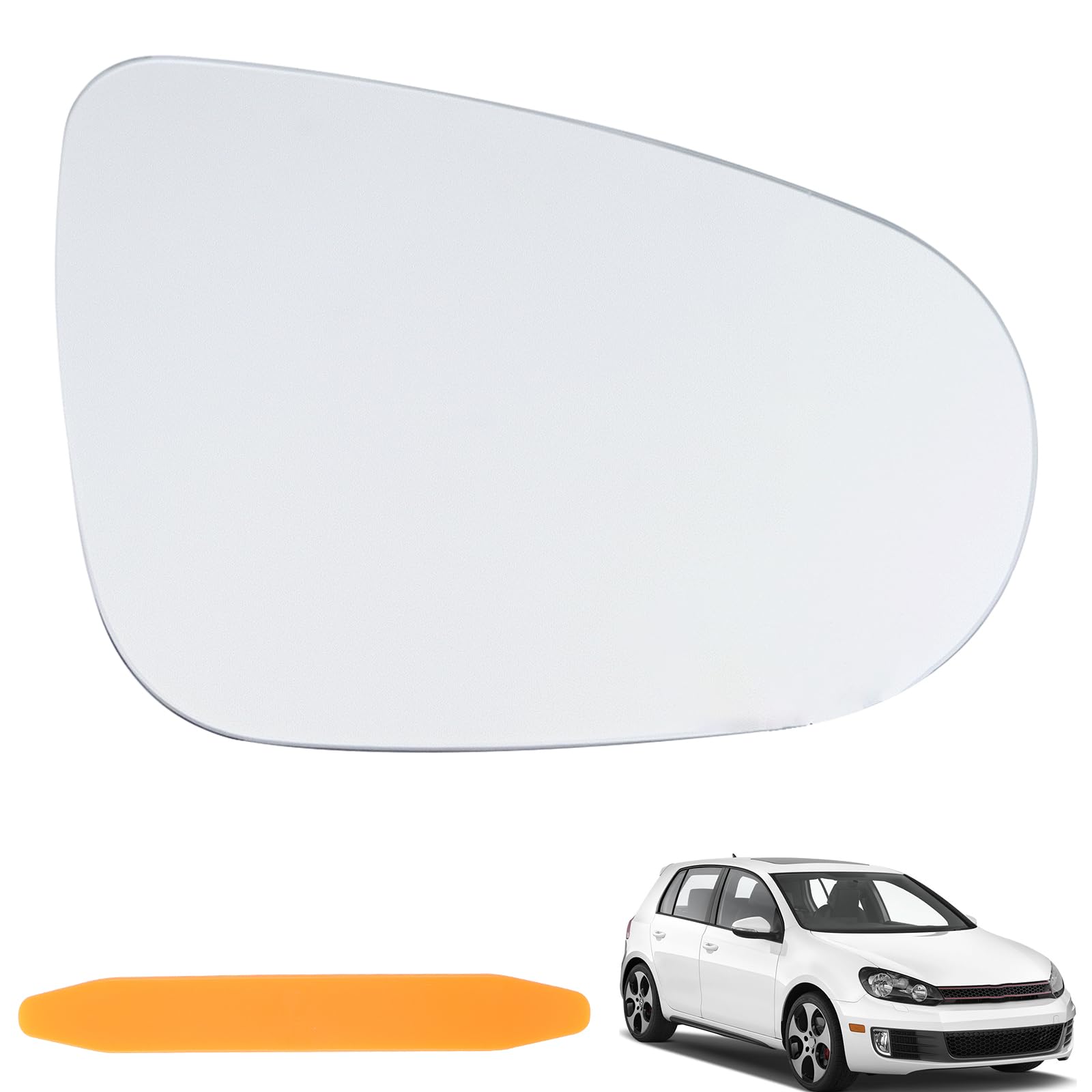 NewZC Spiegelglas Rechts für VW Golf 6 MK6 2010-2014/ GTI 2010-2014/VW VI 2008-2013/VW VI Cabriolet 2011-2016/VW 1T3 2010-2015 - Beifahrerseite Außenspiegel Glas Ersatzspiegelglas mit Hebelwerkzeug Angebot bei HelloDeals