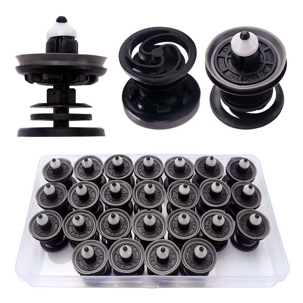 VooGenzek 25 Stücke Kunststoff Türverkleidung Befestigung Clips, Auto Innentür Karten Verkleidungs Clips, Kompatibel mit Golf, Passat, Polo, Scriocco, Sharan, Sagitar, Magotan Angebot bei HelloDeals