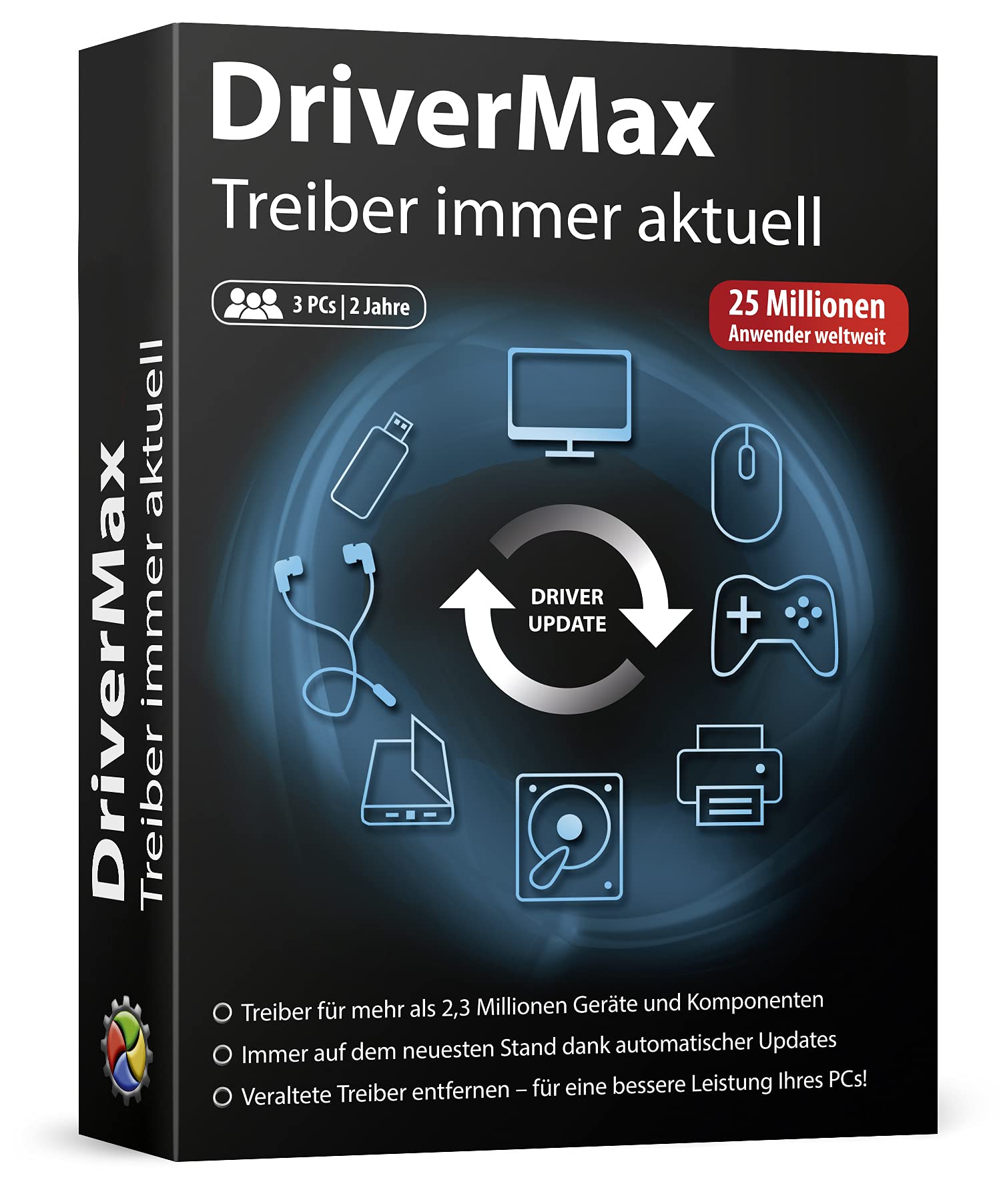 DriverMax - Treiber immer aktuell halten für Windows 11, 10, 8.1, 8, 7 3 PCs - 2 Jahre Laufzeit Angebot bei HelloDeals