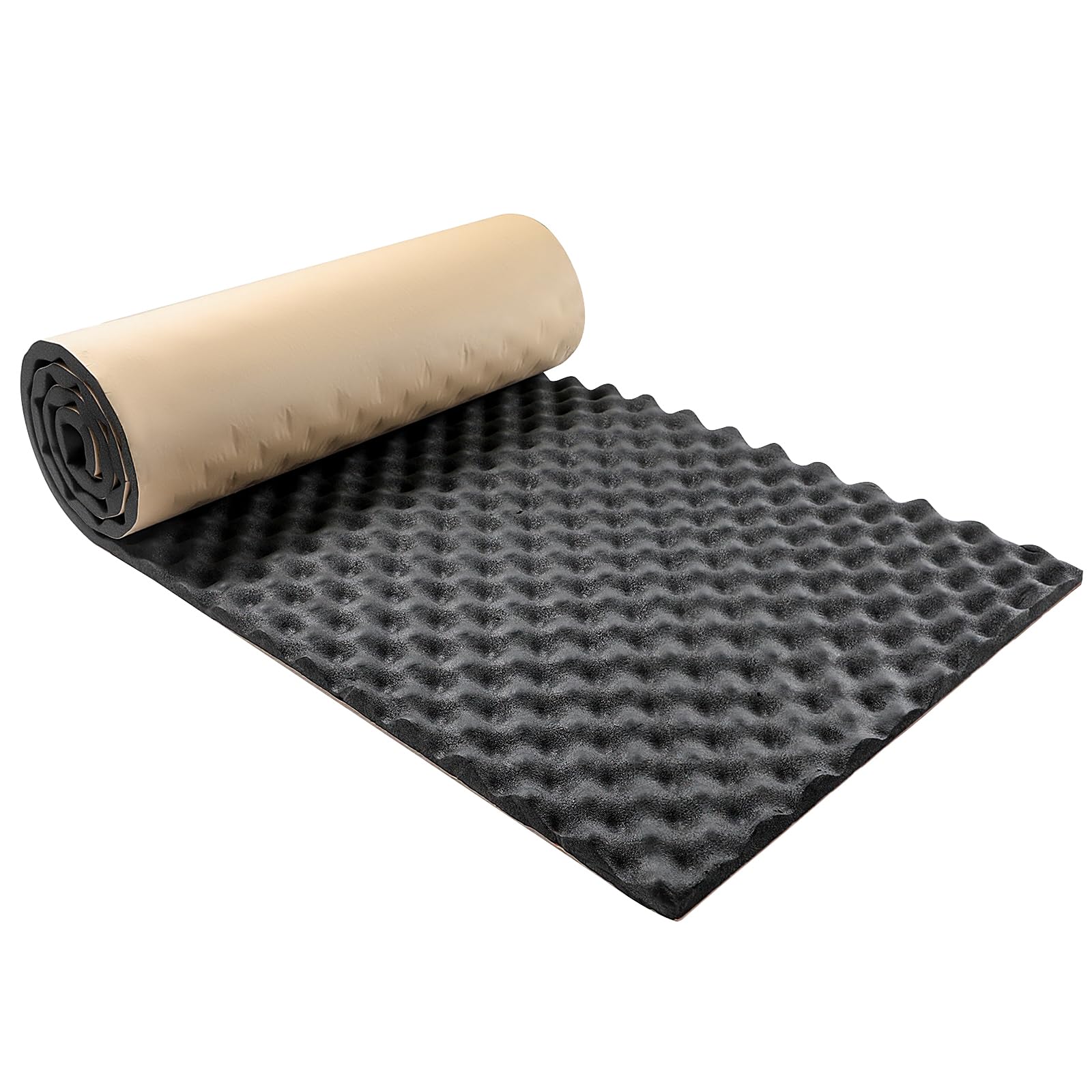 Baketron 2CM Dämmmatte Auto Schallschutzmatte Isolierung Matte Schaumstoff Selbstklebend Dämmmatten Raum Akustikschaumstoff Schall Dämmung Feuerfest, Feuchtigkeitsfest, Wasserdicht - 50 * 200cm Angebot bei HelloDeals