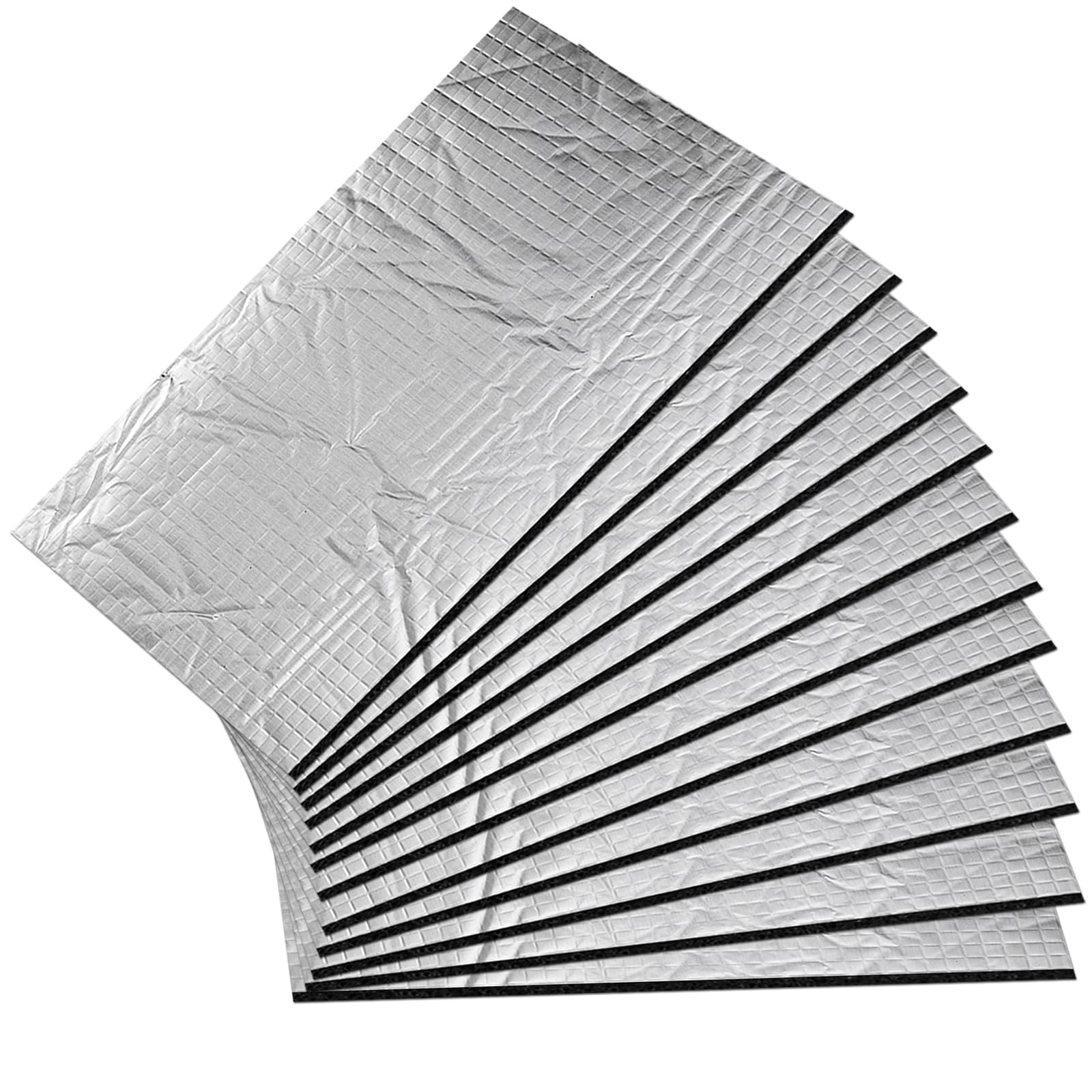 12Pcs 5mm Dämmmatte, 400*250mm Dämmmatte Auto, Wasserdicht Schallschutzmatte, Isoliermatte Selbstklebend, Dämmung Auto Zur Schalldämmung, selbstklebende Mattenrolle, Schalldämmung und Antivibration Angebot bei HelloDeals