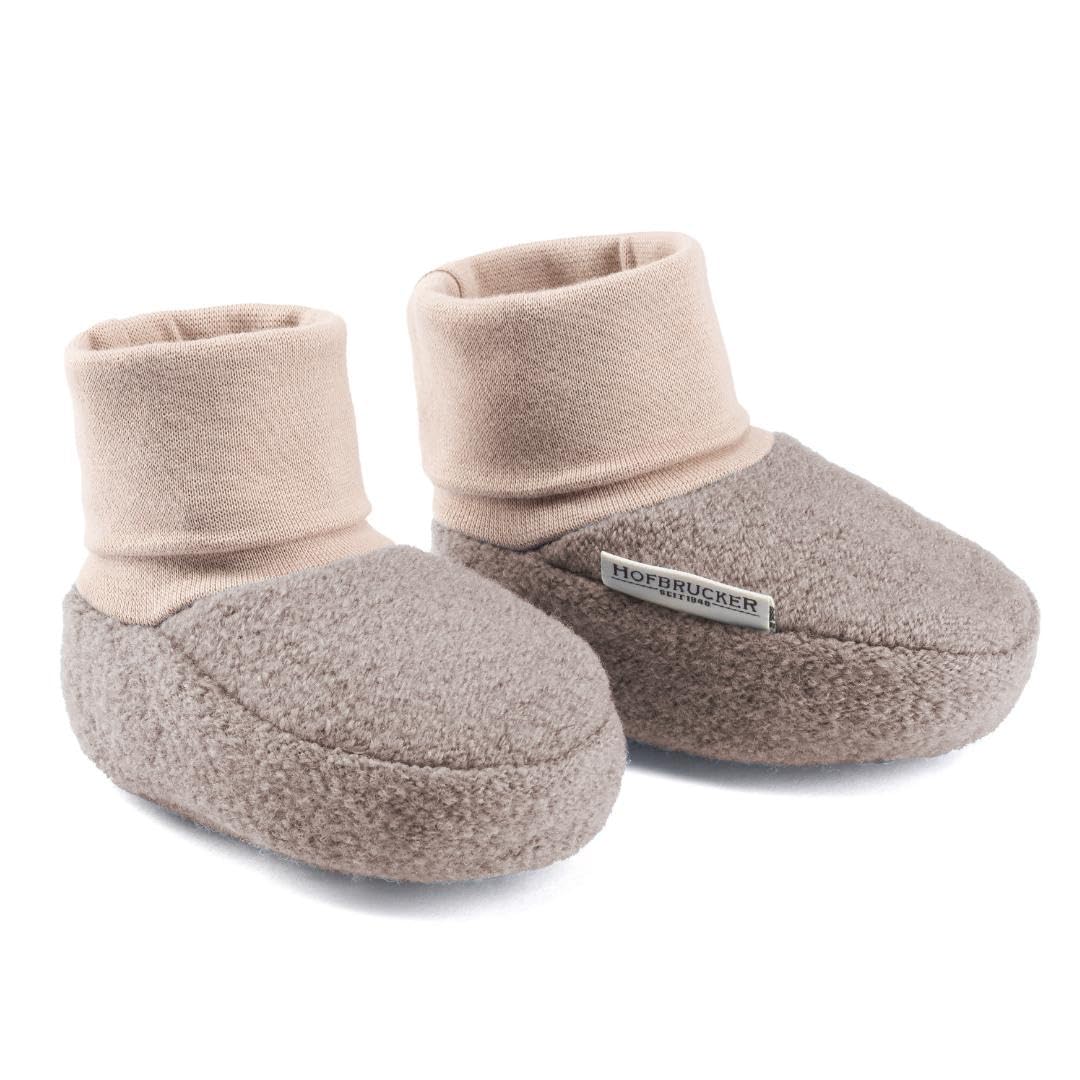 Hofbrucker Wollwalk Baby Schuh aus 100% Merinowolle, Ideal für die Babytrage, Anti-Rutsch Krabbel Babyschuh Angebot bei HelloDeals