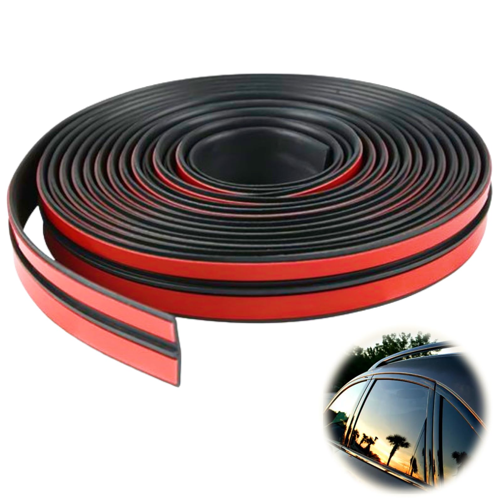 Hugwish windschutzscheibe gummidichtung 4m*19mm, windschutzscheiben dichtung für Windschutzscheibe, Oberlichter 19mm 4m Angebot bei HelloDeals