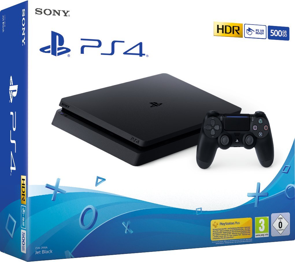 PlayStation 4 - Konsole (500GB, schwarz, E-Chassis) Angebot bei HelloDeals