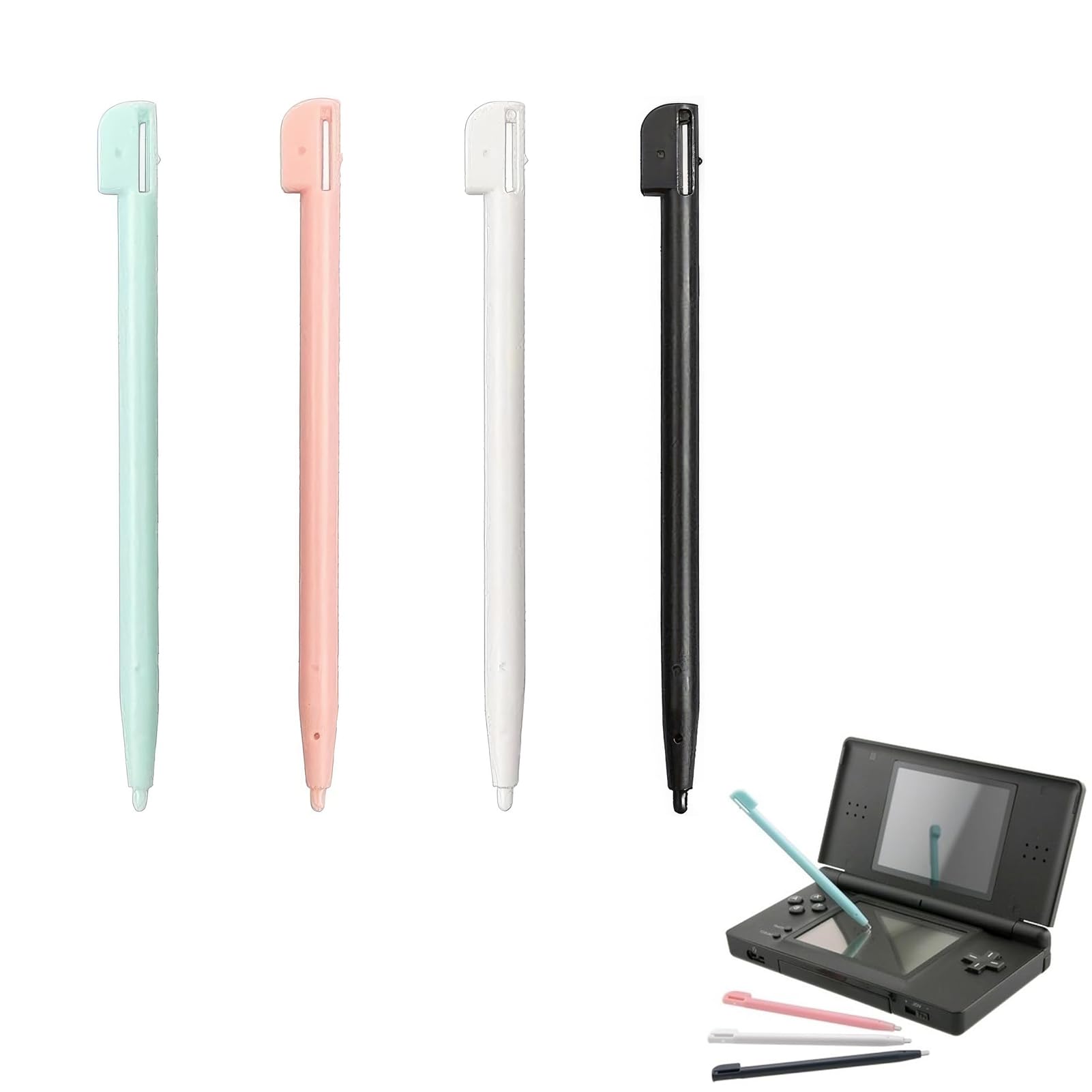 4 Stück Stift für 3DS XL - 3ds Stift - Eingabestift Stift für NDS DS Lite DSL NDSL Pen Tip Spielkonsole Stylus Kunststoff Spielkonsole Zubehör（4 Farben Angebot bei HelloDeals