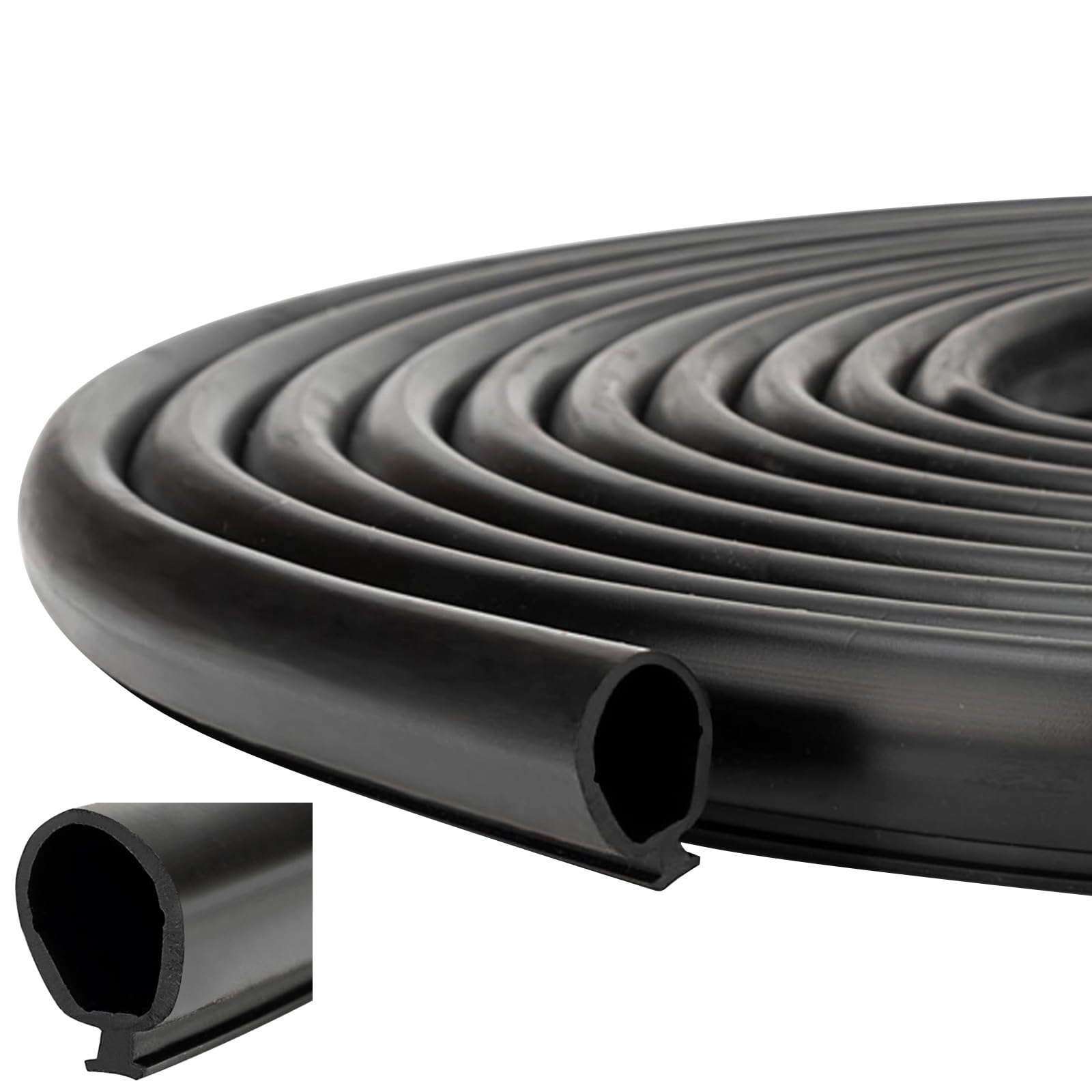 Inscrip Wohnmobil Sekundär Schiebedichtung, Wohnmobil-Gummidichtung, Universal Autotür Türdichtung Gummidichtung, Ersatz für Wohnmobil, Anhänger, Slideout-System, #018-338-BLK, Schwarz (6M) Angebot bei HelloDeals