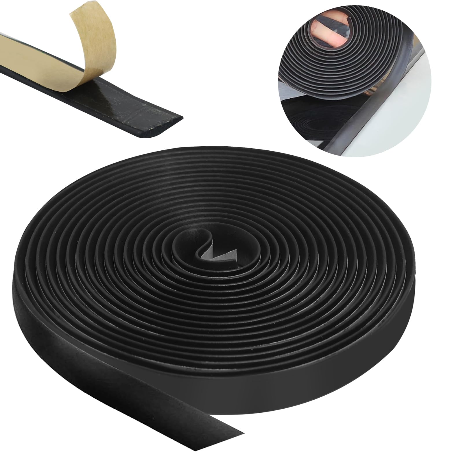5M Auto Windschutzscheibe Wetter Gummi Dichtung, 16FT Selbstklebend Gummidichtung Klebedichtungen Universal Dichtungsstreifen Gummiprofil Türdichtung für Auto Fenster Kantenschutz 5m x 15mm Angebot bei HelloDeals