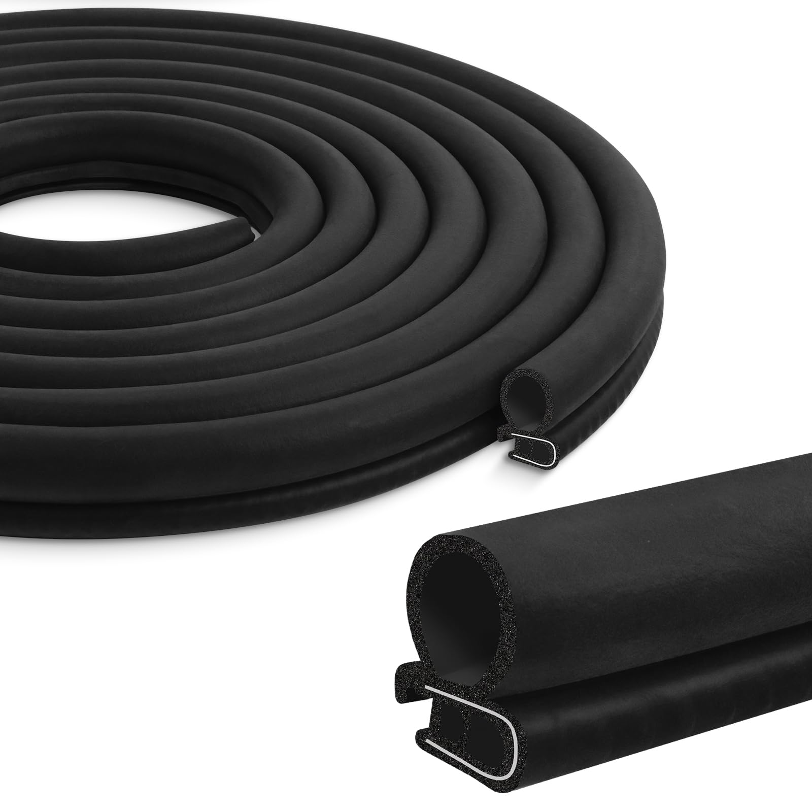Auto Türdichtung 6m Universelles Dichtungsprofi Gummi Dichtungen für Kantenschutz Schwarze Türdichtung Gummi für Autos, Boote, Wohnmobile & Wohnwagen (Seitliche Dichtung) 6M Seitliche Dichtung Angebot bei HelloDeals