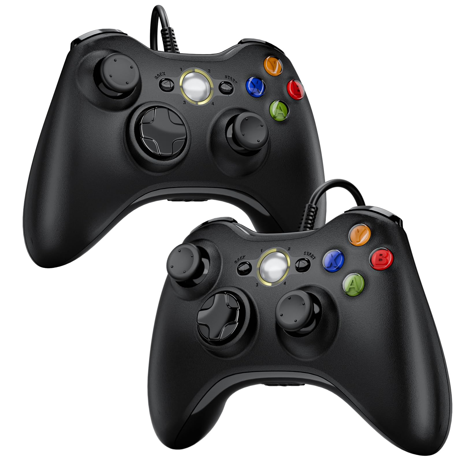 Diswoe Controller 2er Pack für PC Xbox 360, PC Controllers 2er Pack Wired USB Gamepad mit Kabel Joystick USB Joysick Gamepad for Win7/8/10/XP Angebot bei HelloDeals