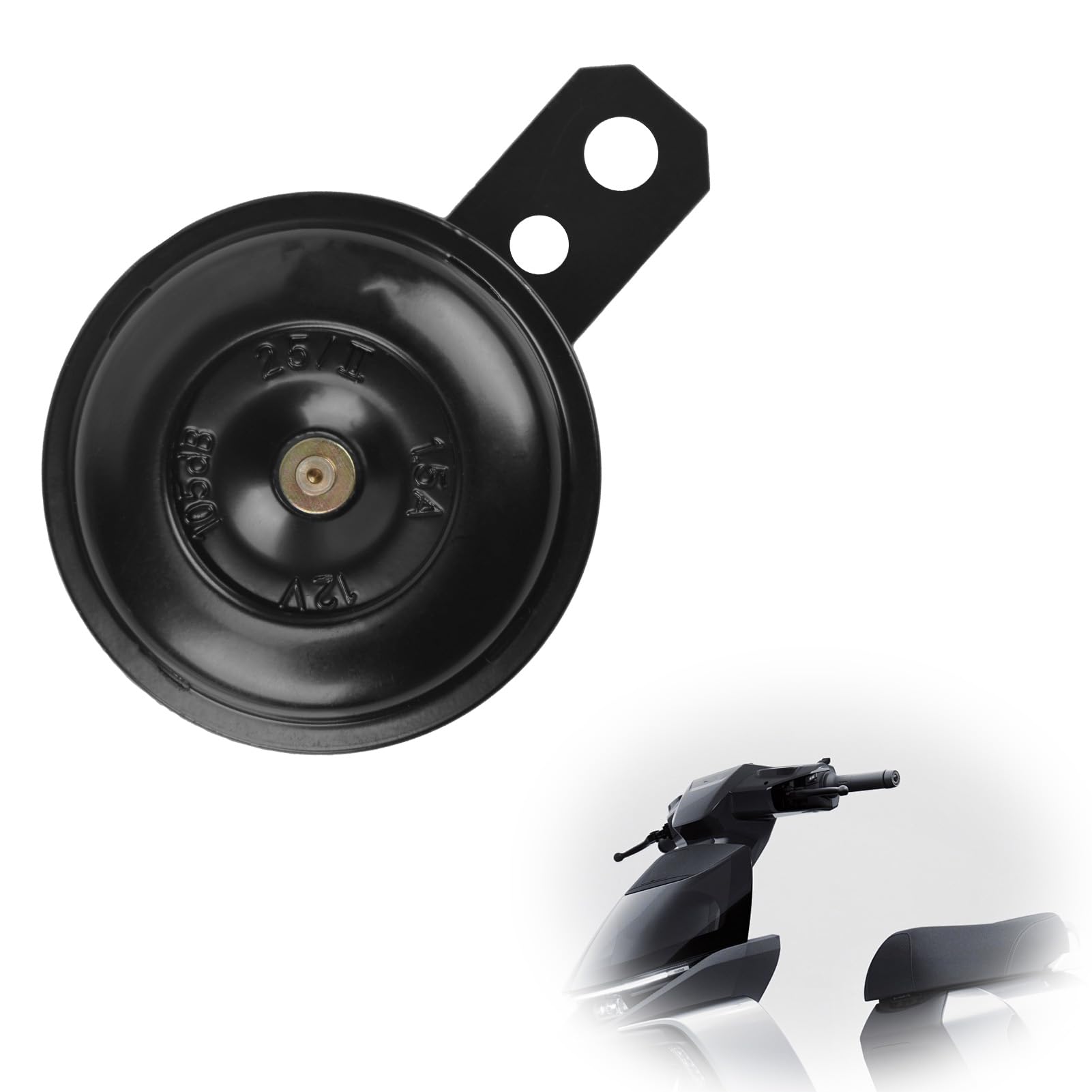 Signalhorn Hupe 12V Laut Universal Horn, Motorrad Hupe, Niversal Horn, für Motorrad Fahrzeug Auto LKW Moped Roller Scooter ATV Schwarz beschichtetes Metall Angebot bei HelloDeals