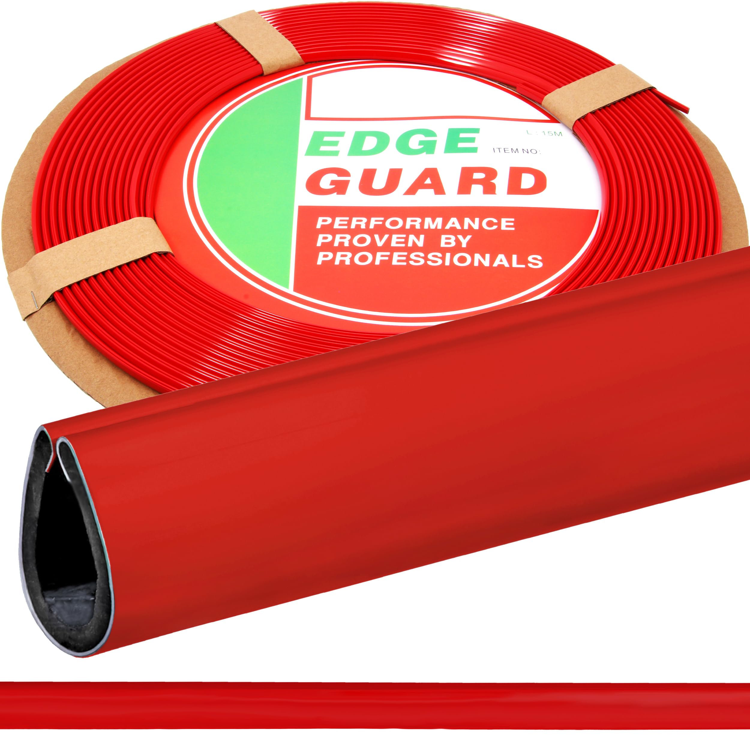 RECAMBO U-Form Gummi Kantenschutz für Autotüren - 15 Meter Auto Gummidichtung und Fensterdichtung, passend für die Mehrheit der Fahrzeuge - Rot Rot 15 Meter Angebot bei HelloDeals