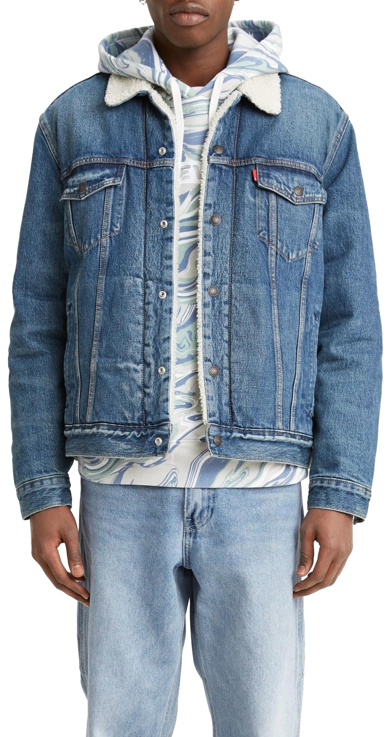 Levi's Herren Type 3 Sherpa Trucker Jacke L Fable Angebot bei HelloDeals