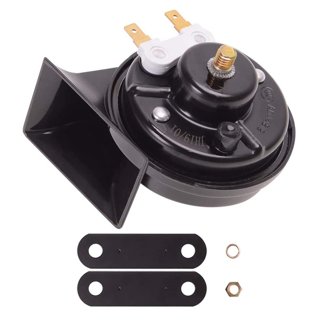 Evermotor Hupe 12v Universal Horn Signalhorn Motorrad Autohupe für Autos und Motorräder 12V 500 Hz 118 db Lauts E-Mark E-geprüf Angebot bei HelloDeals