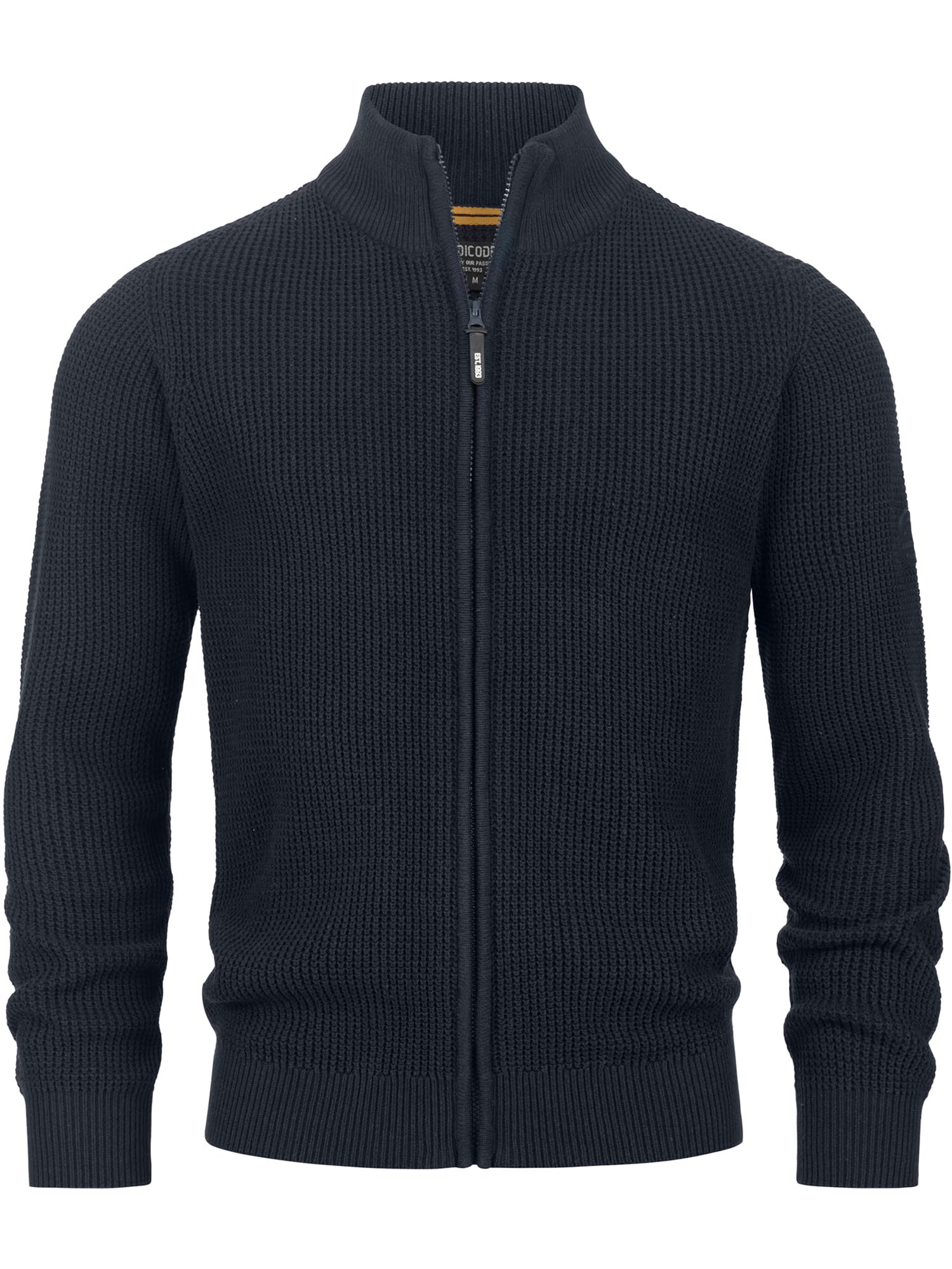 Indicode Herren INLayton Strickjacke mit Stehkragen und Reißverschluss | Cardigan Feinstrickjacke für Männer Angebot bei HelloDeals