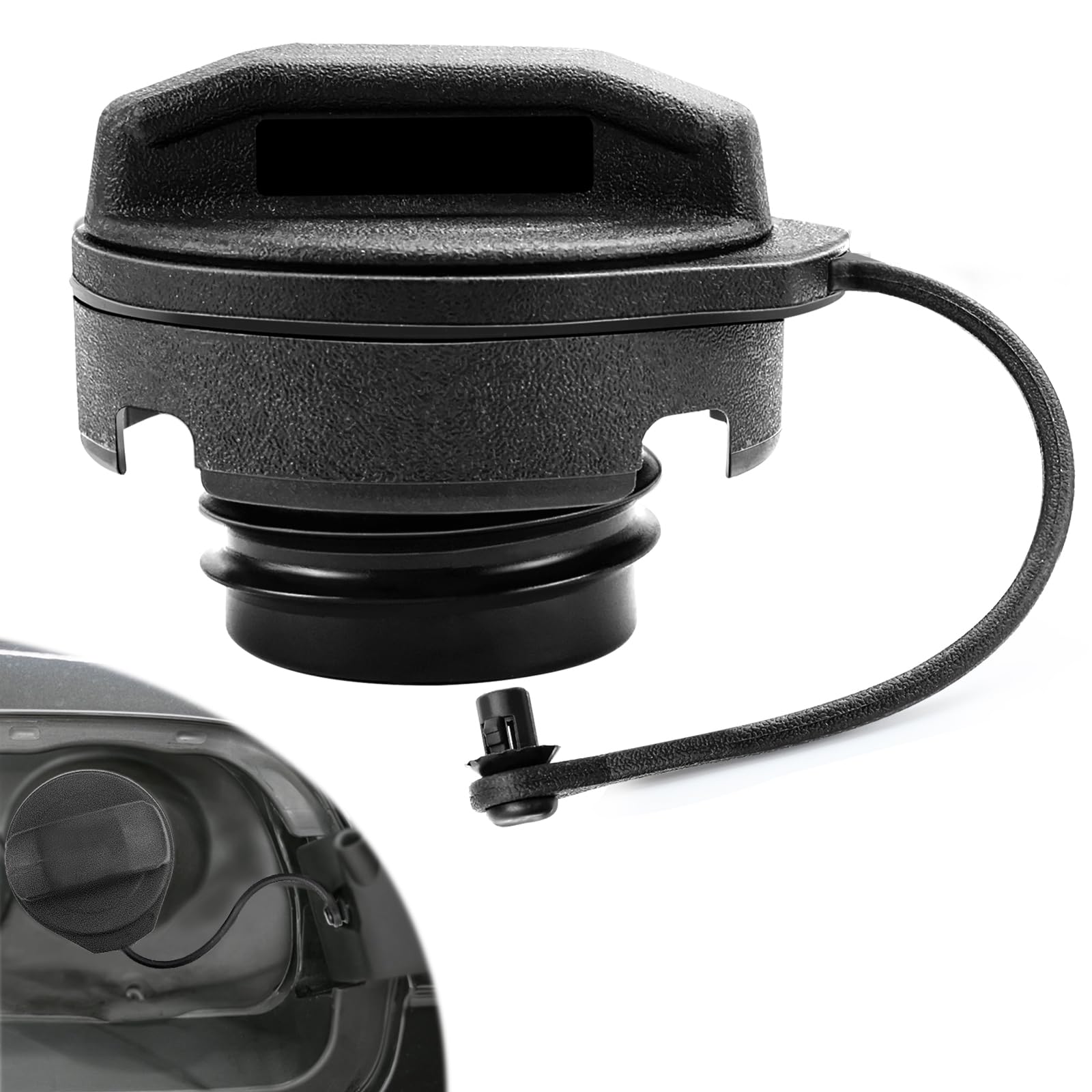 LPZMPZ Tankdeckel mit Halteband Kompatibel mit VW Polo 9N 6R Golf 2 3 4 Passat B3 B4 B5 Audi A1 A2 A3 A4 A6 A8 TT Seat Leon Skoda Octavia Auto Kraftstofftankdeckel Ersatz 1J0201550A 1H0201553B Angebot bei HelloDeals