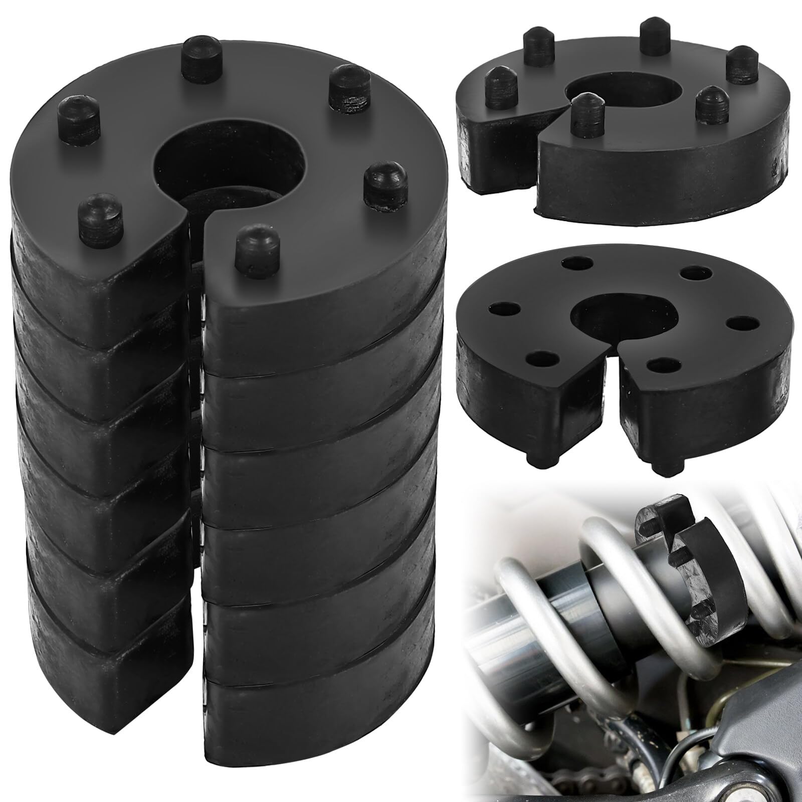 8er Set Federwegbegrenzer: 16mm Universal Federwegbegrenzer mit 6- Fach Positionierung VA oder HA, Auto-Federwegbegrenzer Stick Clip Federwegsbegrenzer Ersatz Schnalle für die meisten Fahrzeuge Angebot bei HelloDeals