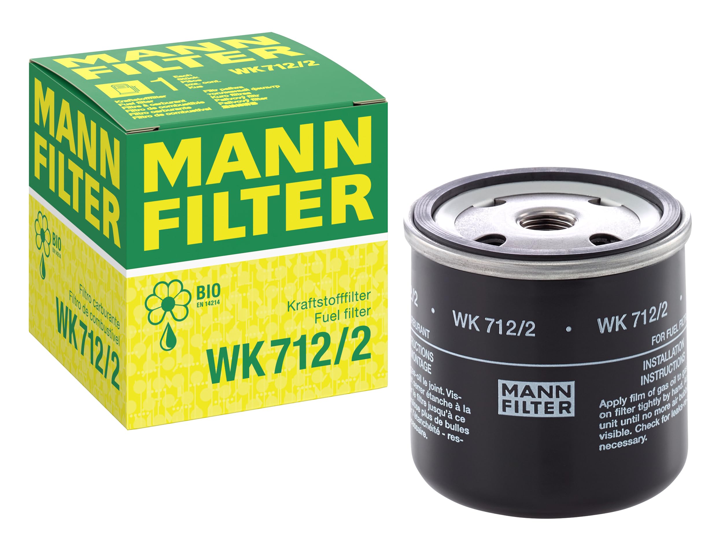 MANN-FILTER WK 712/2 Kraftstofffilter - für Off-Highway Anwendungen Black Einzelpack Angebot bei HelloDeals