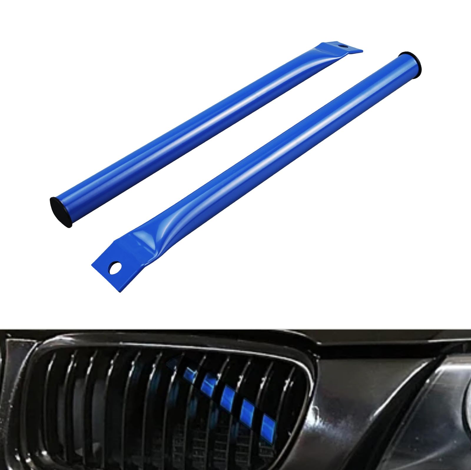 Bevinsee V Brace Bars Nierenstreben Compatible with 3er E90/E91/E92/E93 2006-2013, Hochfester Stahl Frontgrill V-Brace Nur für E9X Serie, Pulverbeschichtet, Blau Angebot bei HelloDeals