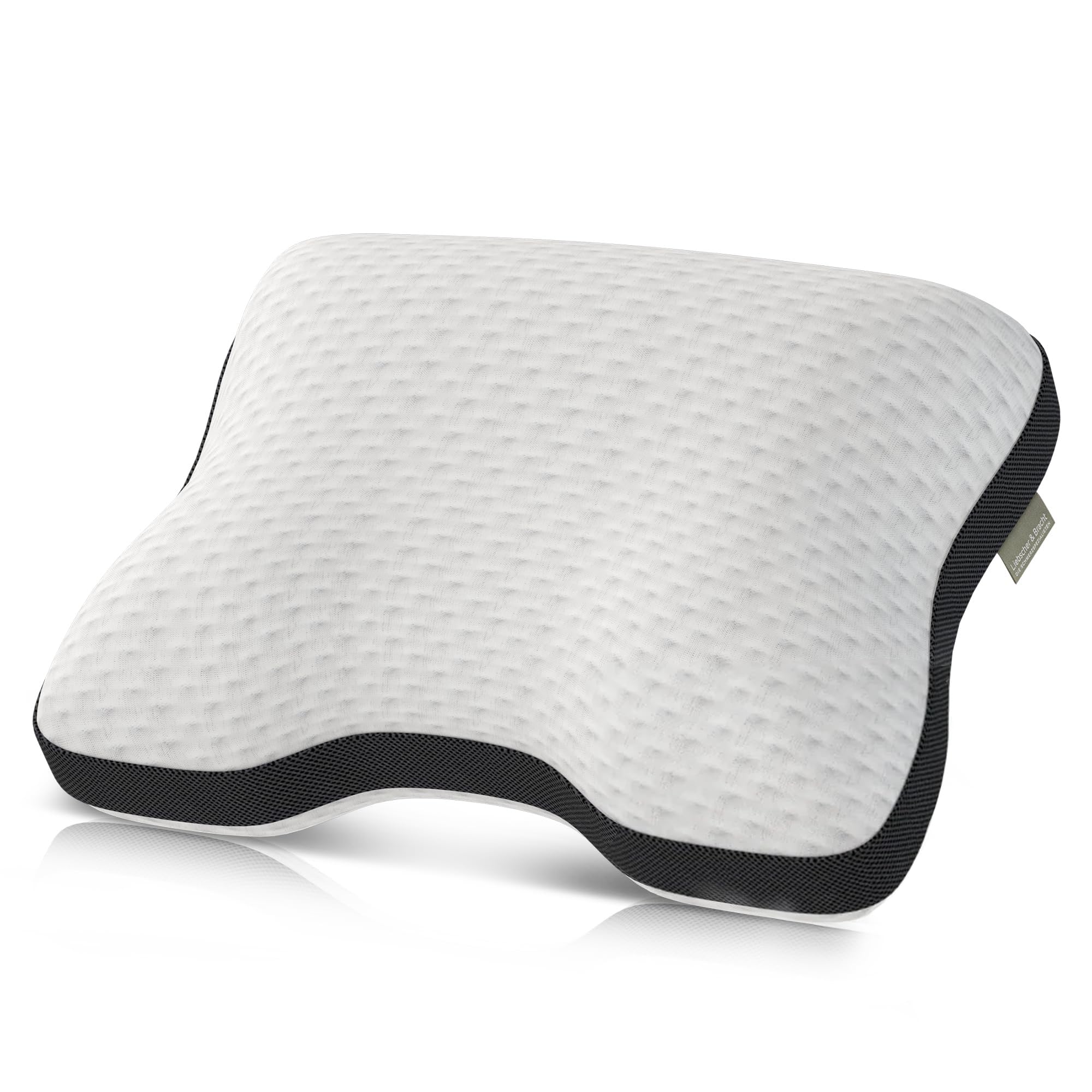 Liebscher & Bracht – Nackenstützkissen orthopädisch zur Unterstützung bei Nackenschmerzen 40x55cm – Schlafkissen ergonomisch & höhenverstellbar mit Zwei versch. Härtegraden – Atmungsaktiv & Waschbar Angebot bei HelloDeals
