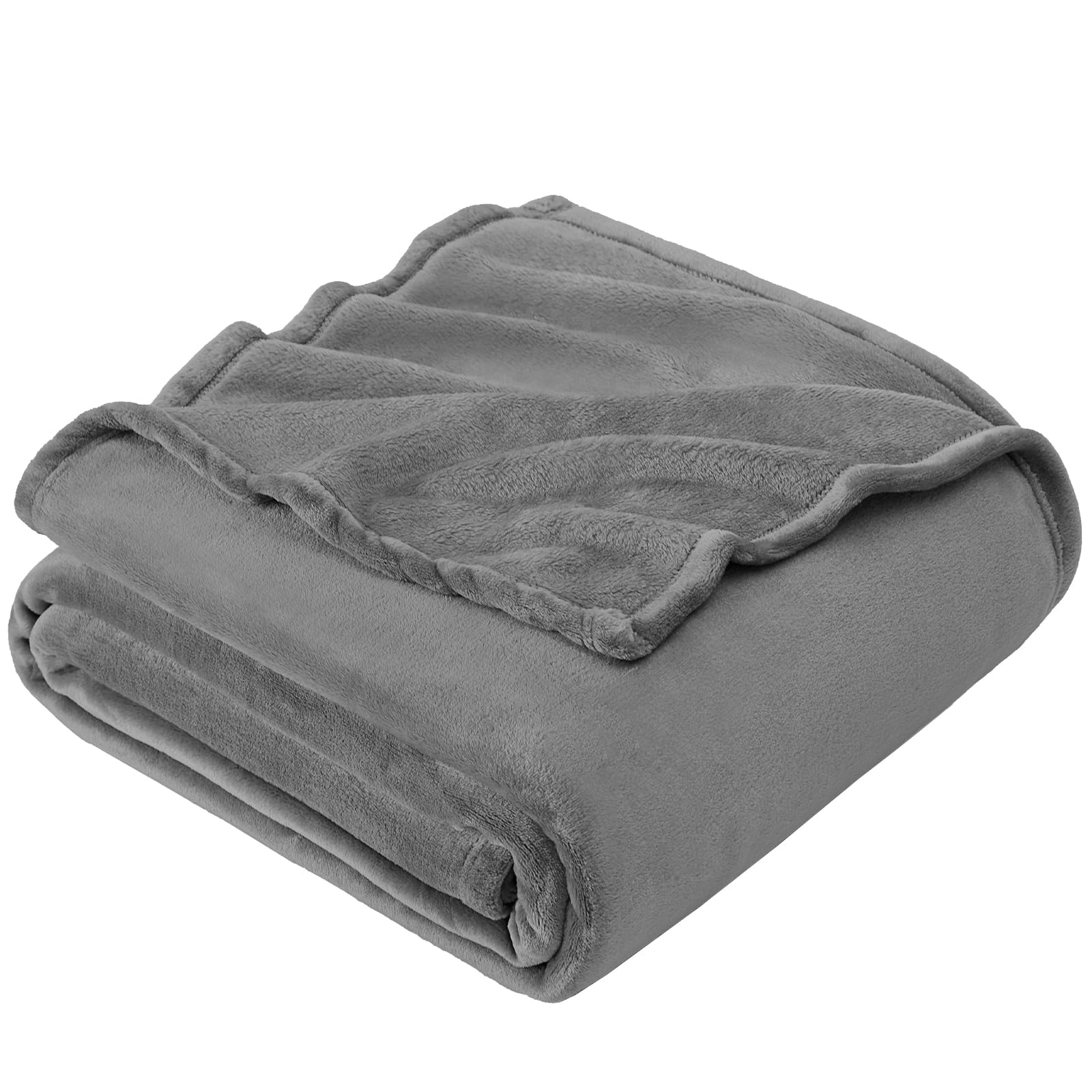EHEYCIGA Kuscheldecke flauschig Grau, weiche warme Fleecedecke 220x240 als Decke Sofa, Wohndecke oder Couchdecke überwurf 220 x 240 cm Grau Angebot bei HelloDeals