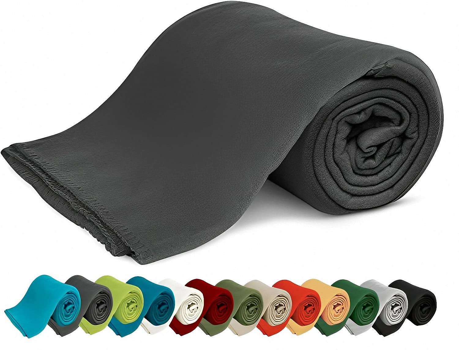KiGATEX Polar-Fleecedecke – 130 x 160 cm – Oeko-TEX Standard 100 Zertifiziert – Kuschelige Fleece-Decke für innen & außen – Pflegeleicht als Sofa-, Sommer-, Hunde- oder Tagesdecke – Grau Angebot bei HelloDeals