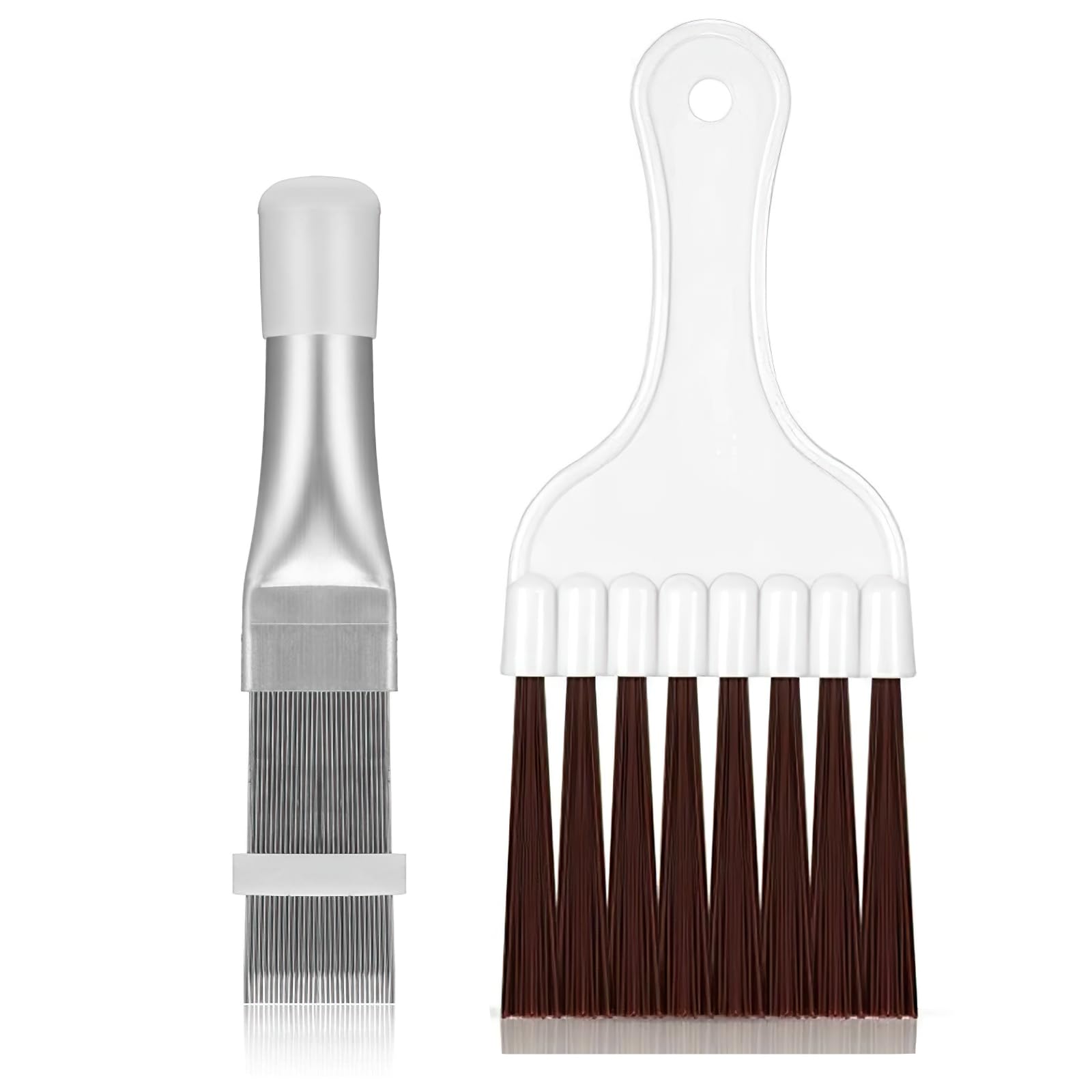 Kondensator Reinigung Kamm, 2 Stücke Klimaanlage Kondensator Flosse Kamm, Flosse Reinigung Bürste Klimaanlage, Lamellenkamm Trockner, Metall Fin Verdampfer Kühler Reparatur Werkzeug Angebot bei HelloDeals