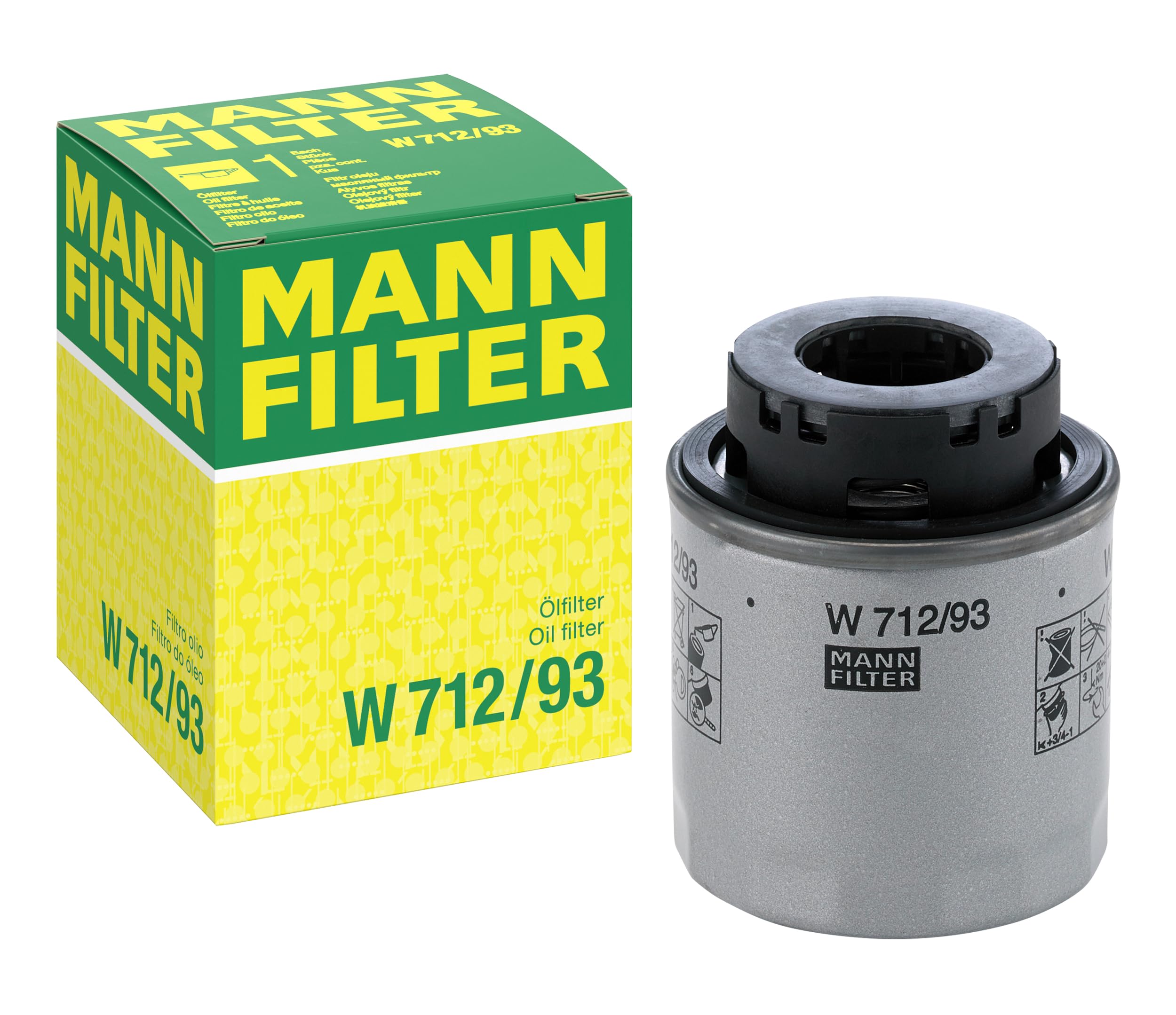 MANN-FILTER W 712/93 Ölfilter - für Pkw + Transporter Angebot bei HelloDeals