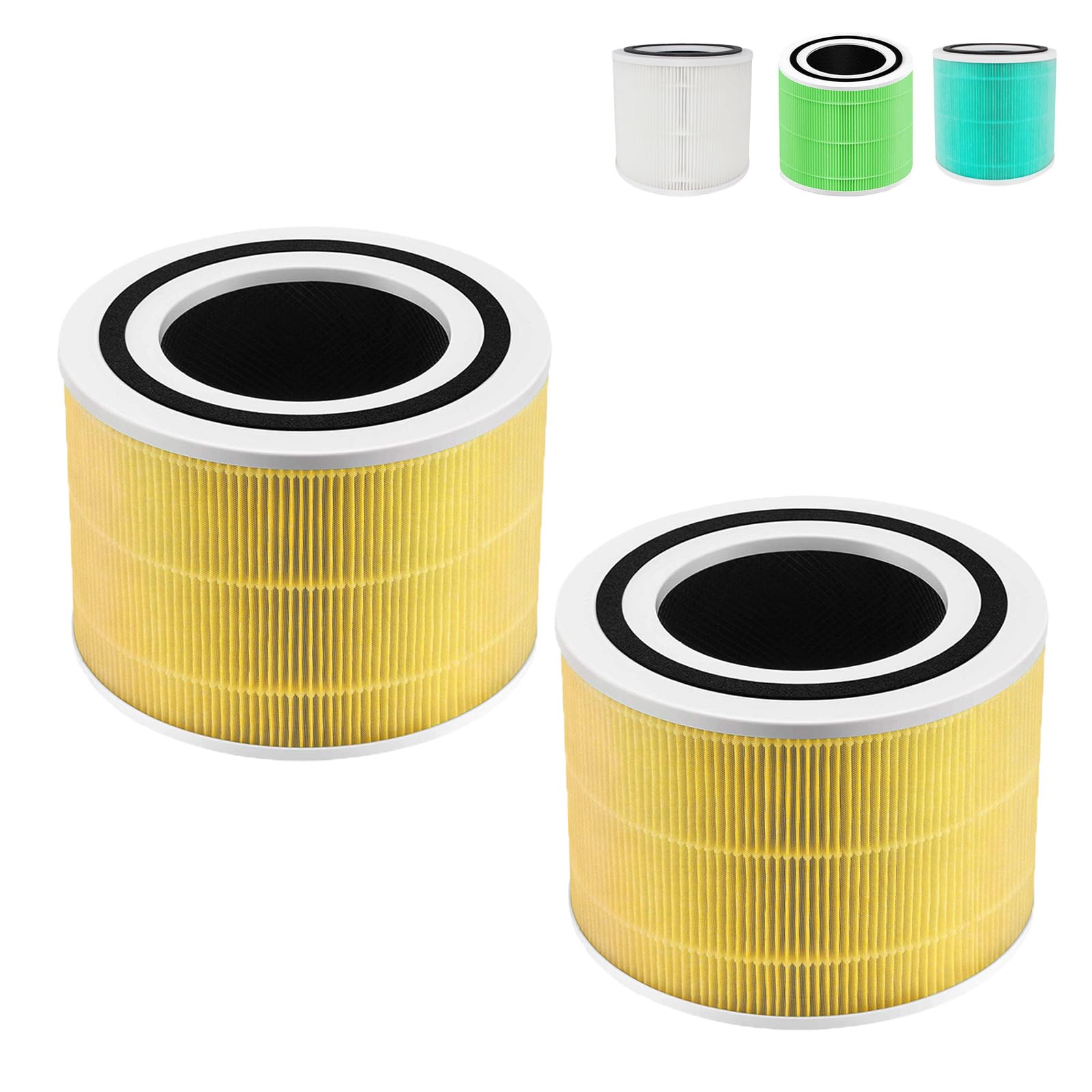 Haustierallergie Ersatzfilter für LEVOIT Core 300 300S | Core 300-RF-PA 3-in-1 HEPA Filter kompatibel mit LEVOIT Core 300 300S Luftreiniger, für Tierbesitzer Raucher Allergiker-2 Stück, Gelb core 300-rf-pa Pet Angebot bei HelloDeals