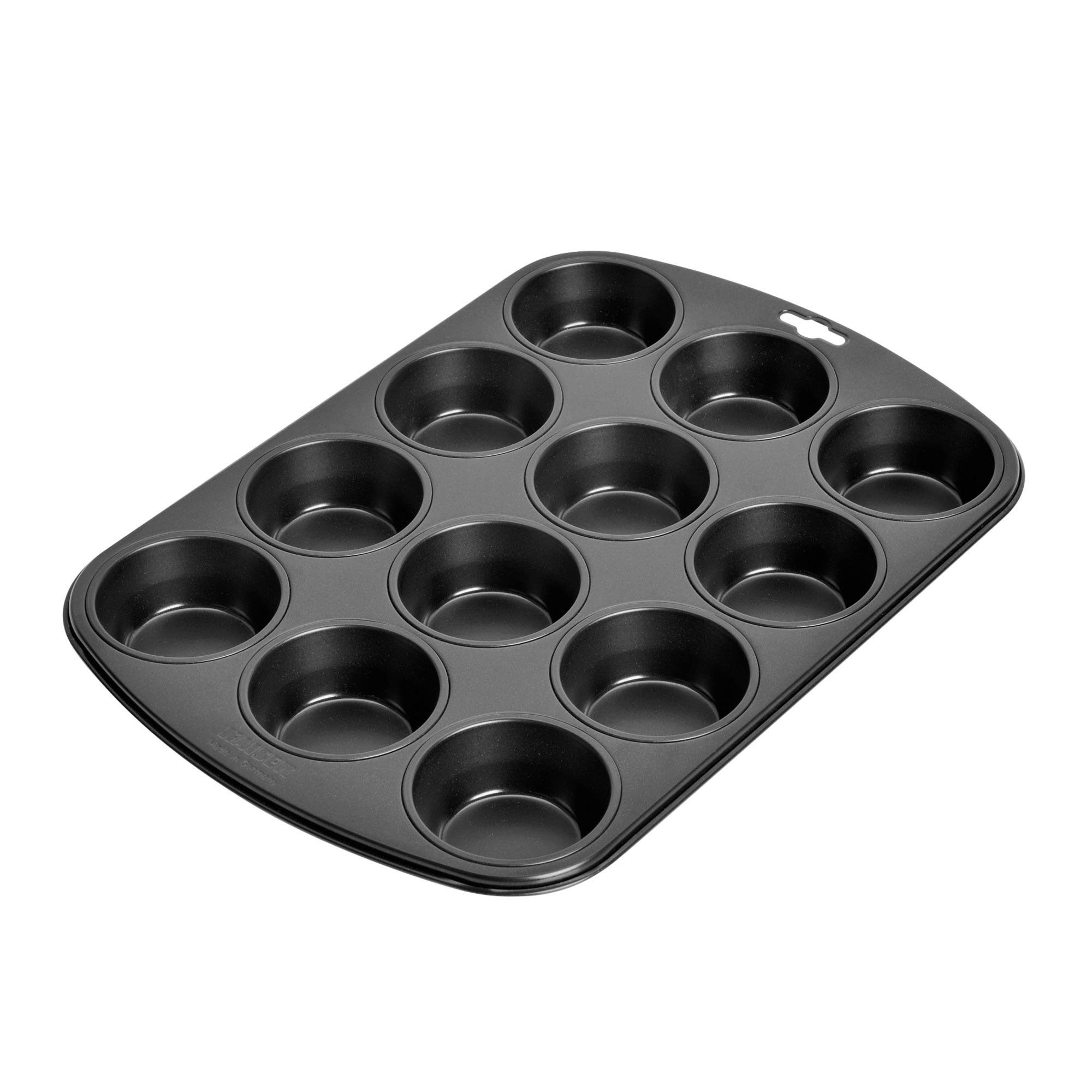 Original Kaiser Inspiration Muffinform Blech für 12 Muffins, Muffin Backblech 38 x 27 cm, antihaftbeschichtet, Standardgröße, Cupcake Formen, schwarz Angebot bei HelloDeals