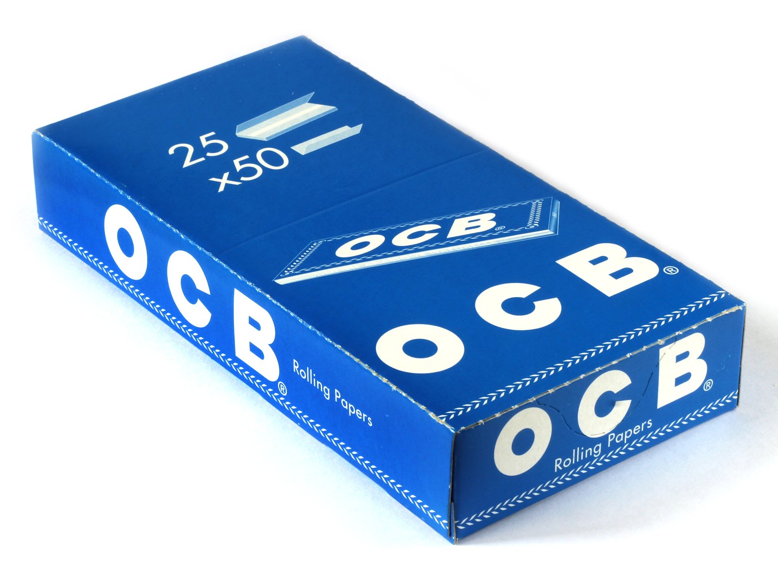 OCB Blau Kurz - Rolling Papers - Drehpapier - Blättchen -25 Heftchen a 50 Blatt Angebot bei HelloDeals