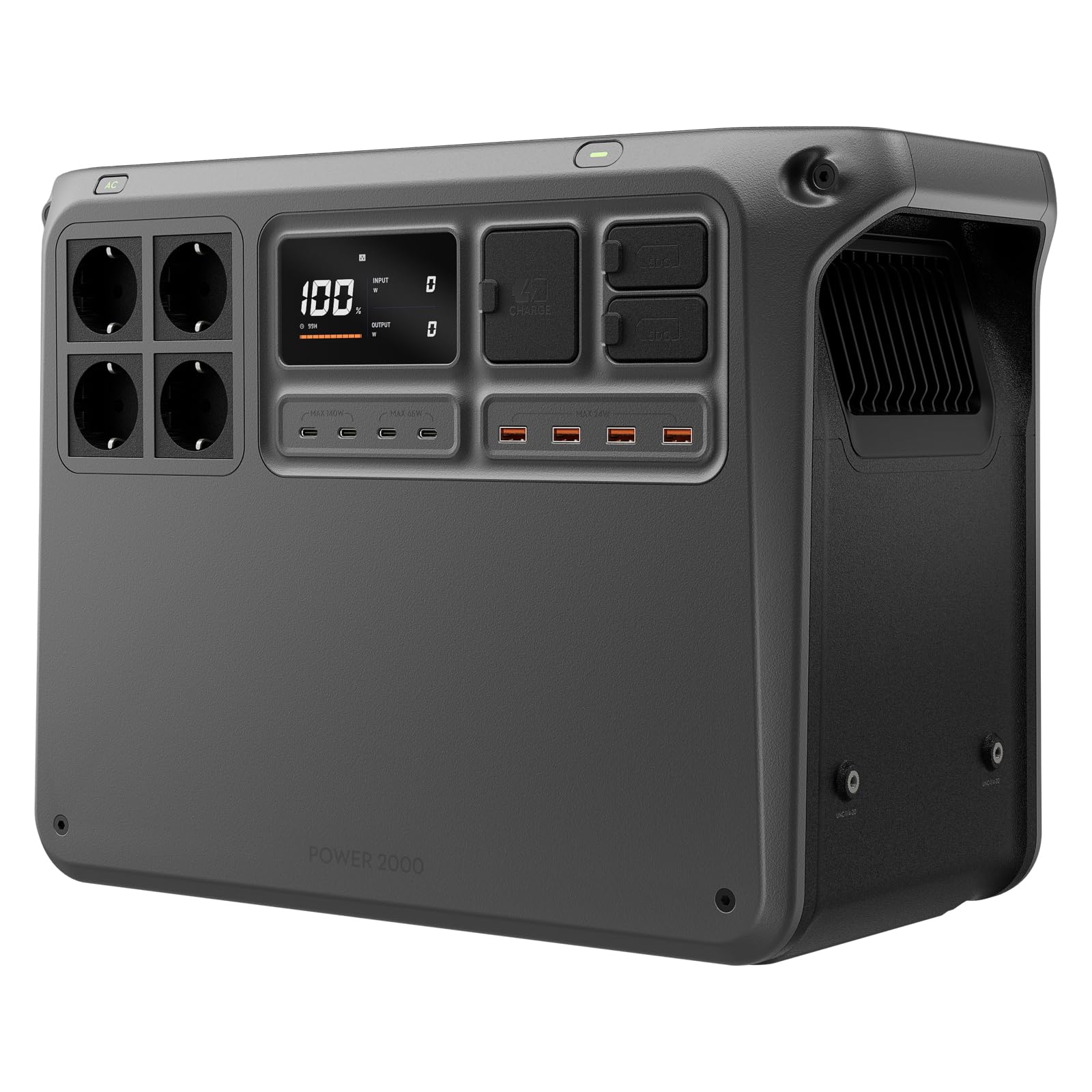 DJI Power 2000 Tragbare Powerstation 2048 Wh, 3000 W Solar Generator, LiFePO4 Akku, kompakte Größe, in 45 Min. von 0% auf 80% geladen, Notstromaggregat für Zuhause, Camping/Wohnmobile/Notstrom Angebot bei HelloDeals