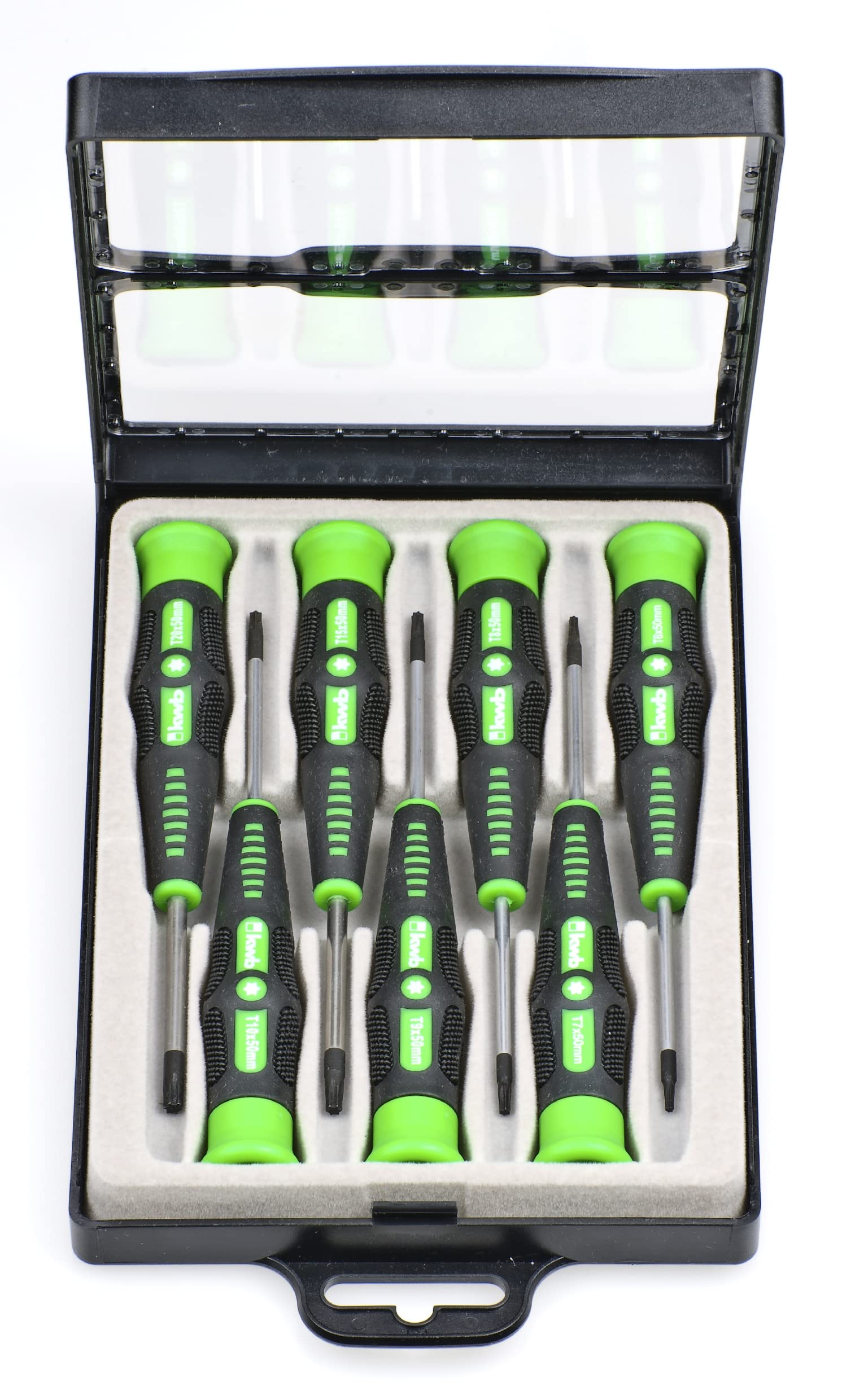 kwb Präzisions-Schraubendreher Set TX/Innensechsrund für Fein-Mechanik, Mini-Schraubenzieher f. Uhrenmacher/Feinmechaniker, Werkzeug-Satz in Aufbewahrungs-Box, mit Dreh-Kopf und 2-Komponentengriff Präzisions-Schraubendreher TX Angebot bei HelloDeals