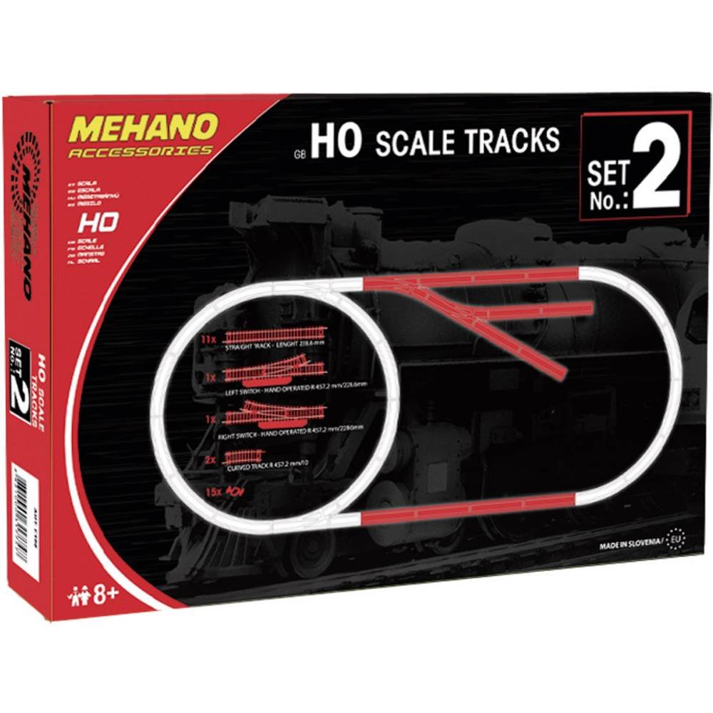 Mehano 58545 H0 Gleis-Ergaenzungs-Set Nr. 2, 28 x 19 x 5 CM Angebot bei HelloDeals