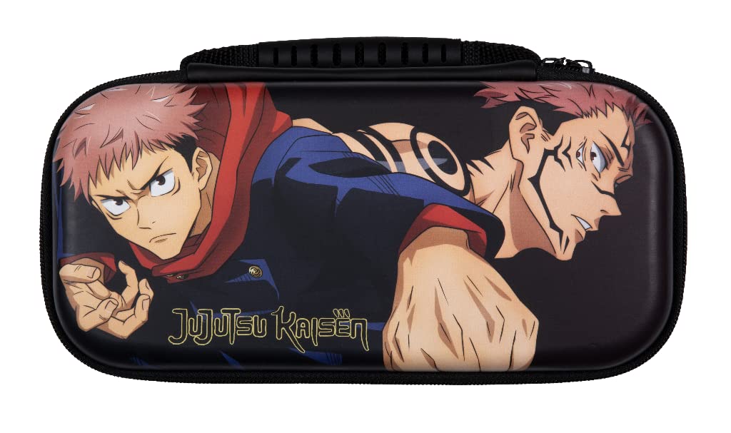 Konix Jujutsu Kaisen Schutzhülle und Transporttasche für Nintendo Switch, Switch Lite und Switch OLED - 8 Spiele - Aufbewahrung - Schwarz Angebot bei HelloDeals